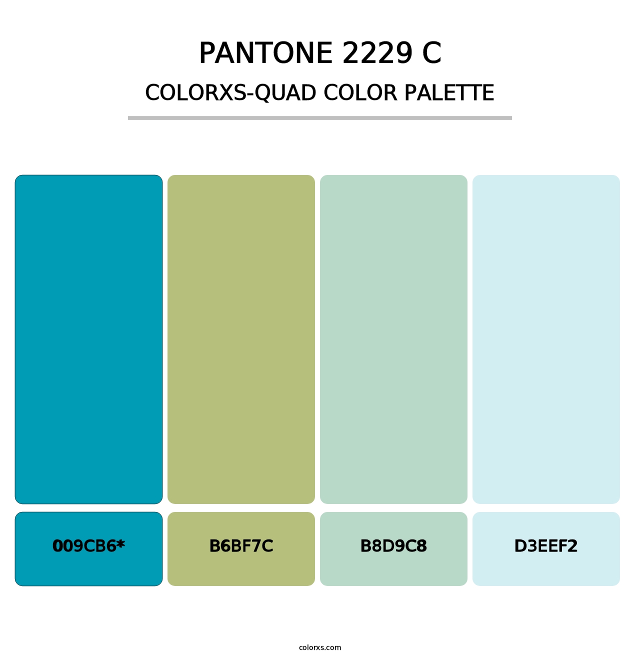 PANTONE 2229 C - Colorxs Quad Palette