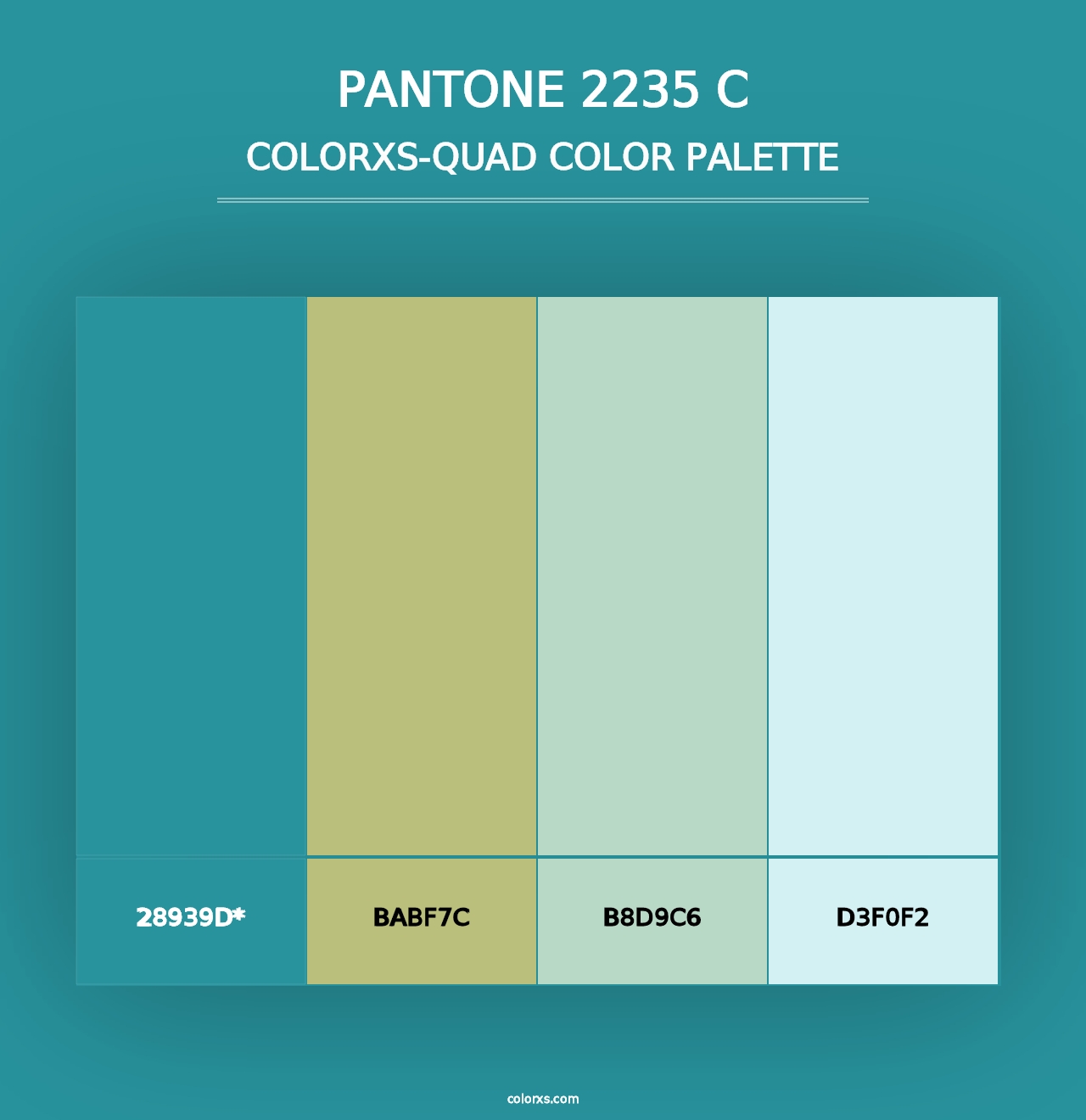 PANTONE 2235 C - Colorxs Quad Palette