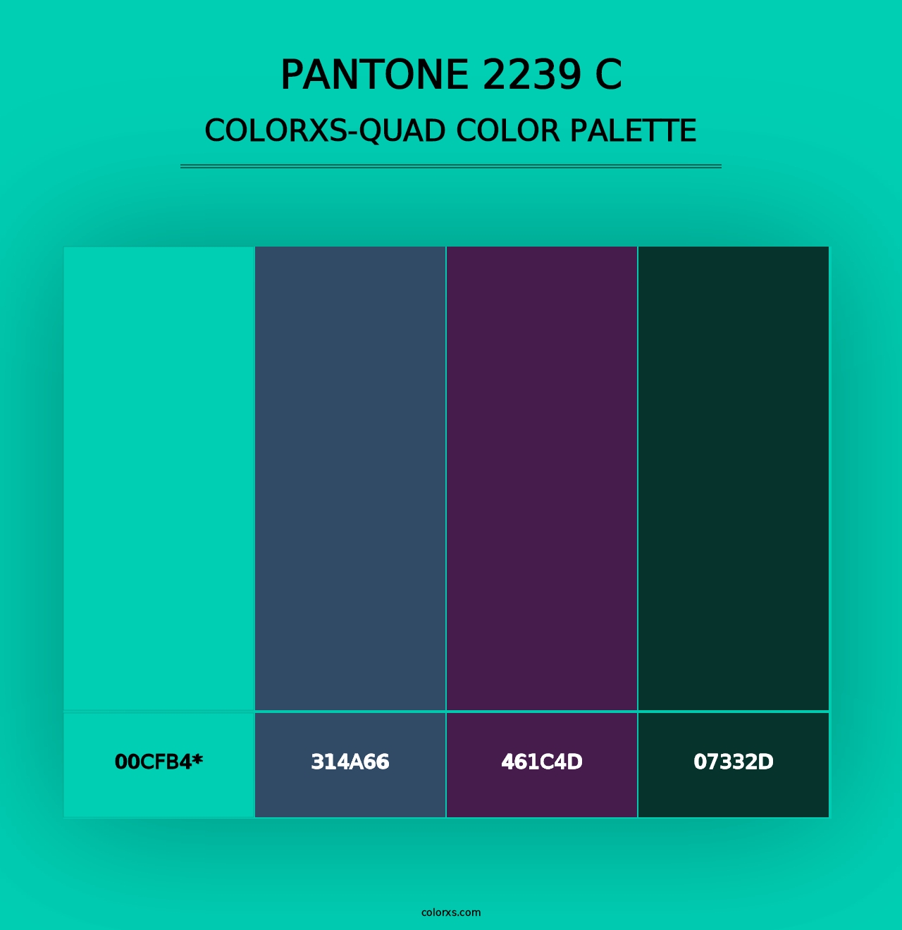 PANTONE 2239 C - Colorxs Quad Palette