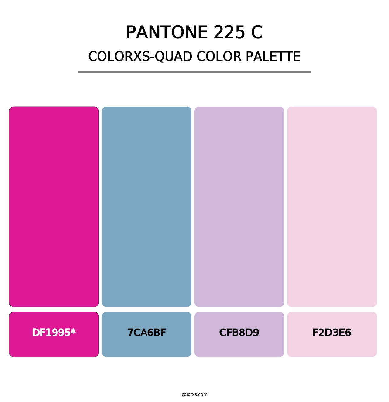 PANTONE 225 C - Colorxs Quad Palette