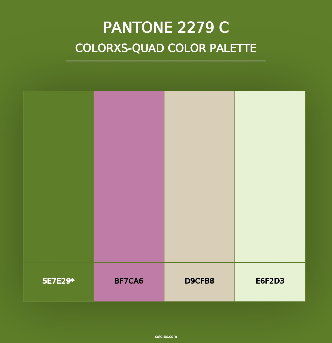 PANTONE 2279 C - Colorxs Quad Palette