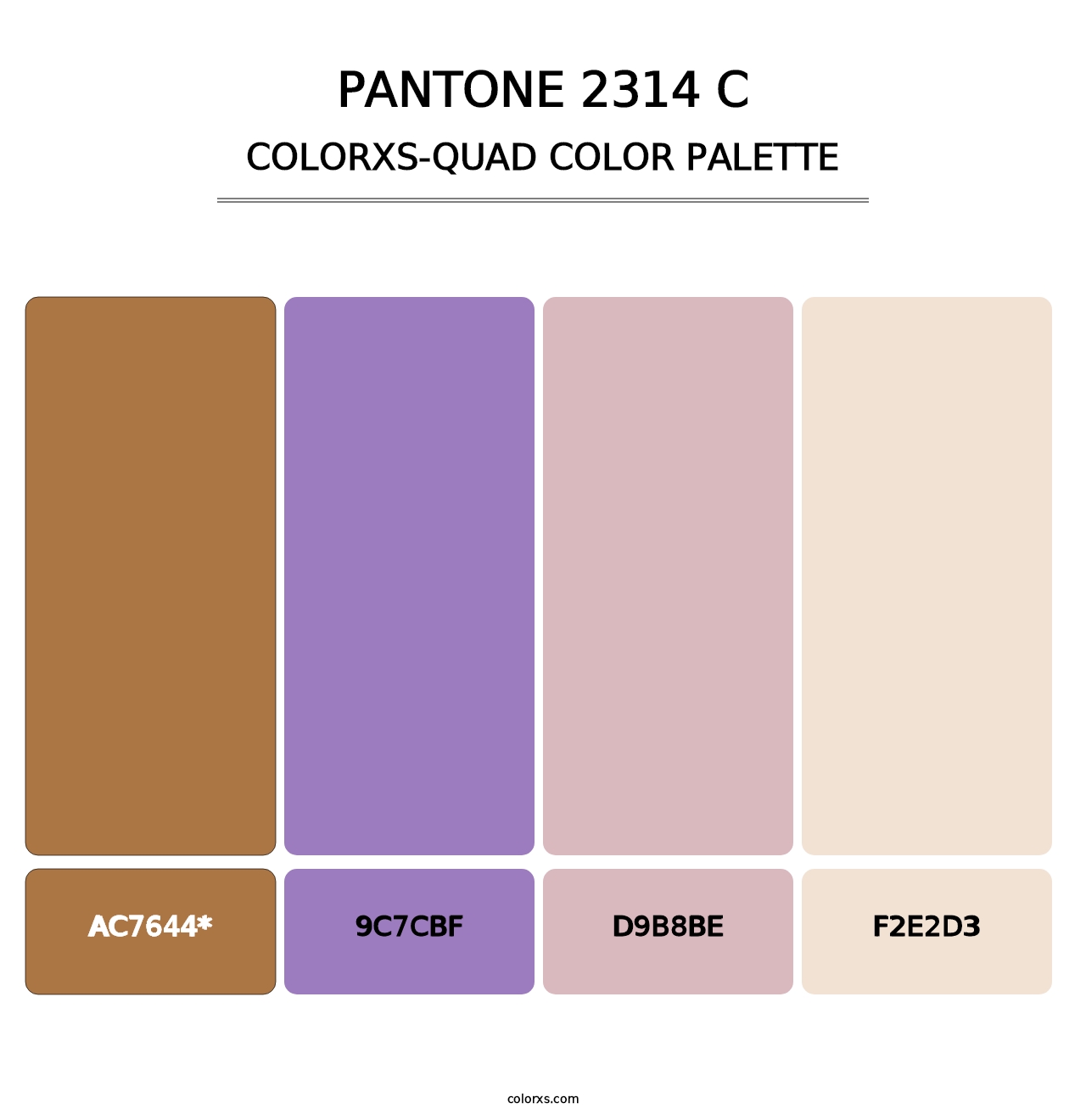 PANTONE 2314 C - Colorxs Quad Palette