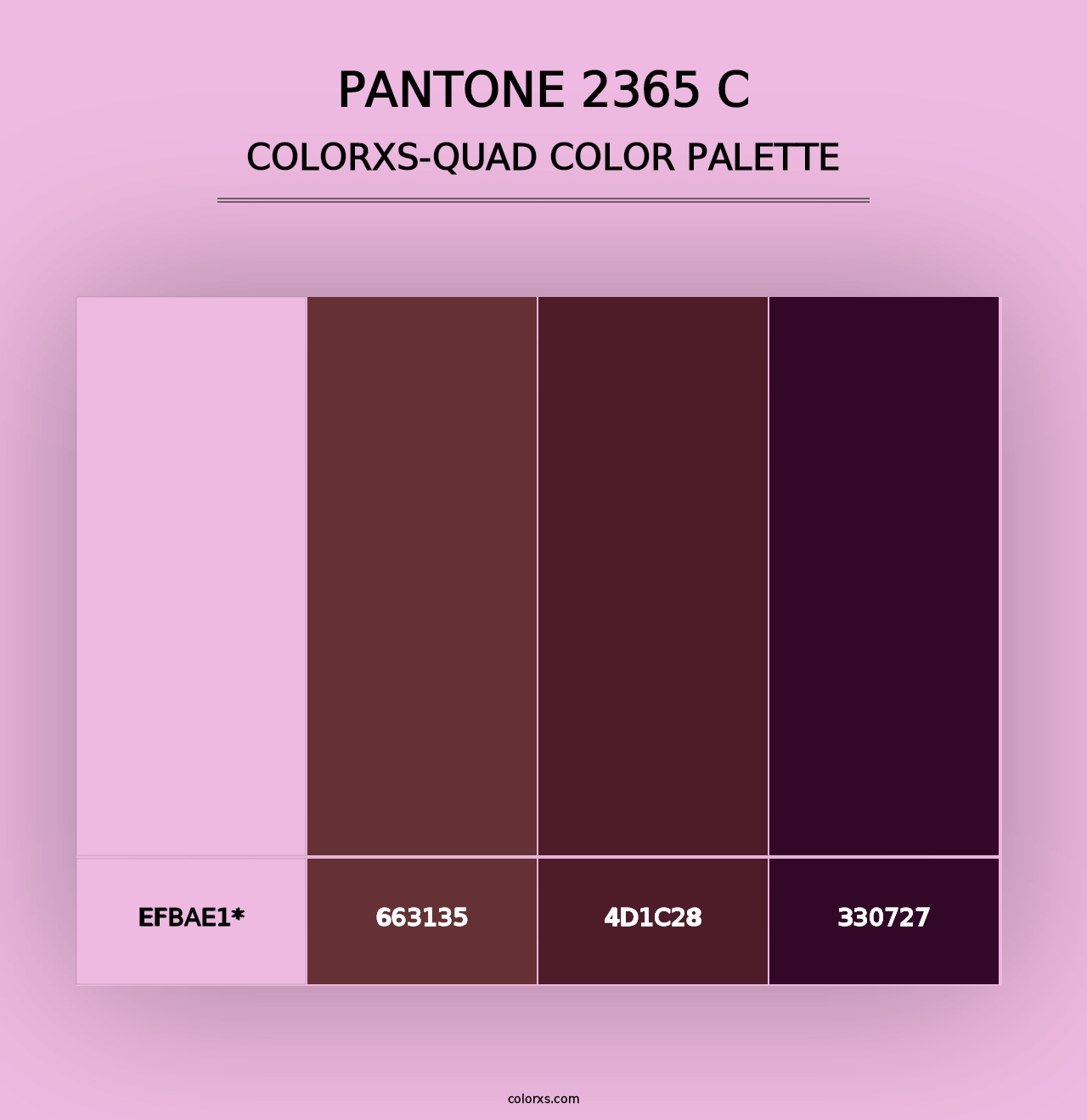 PANTONE 2365 C - Colorxs Quad Palette