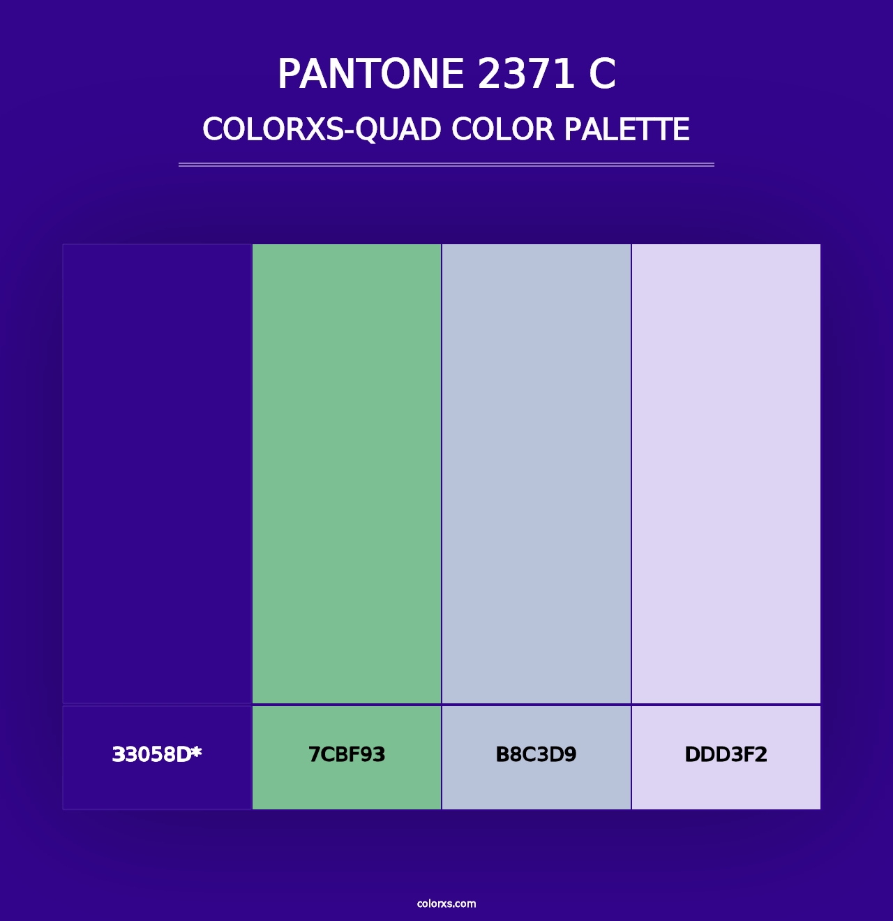 PANTONE 2371 C - Colorxs Quad Palette