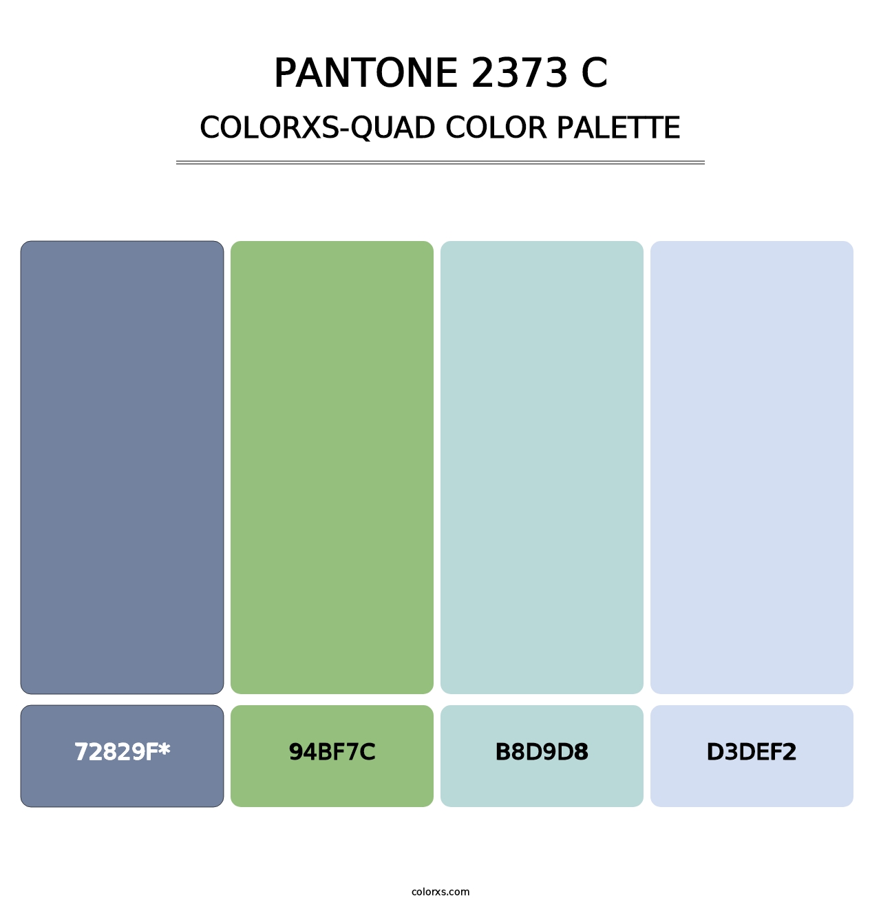 PANTONE 2373 C - Colorxs Quad Palette