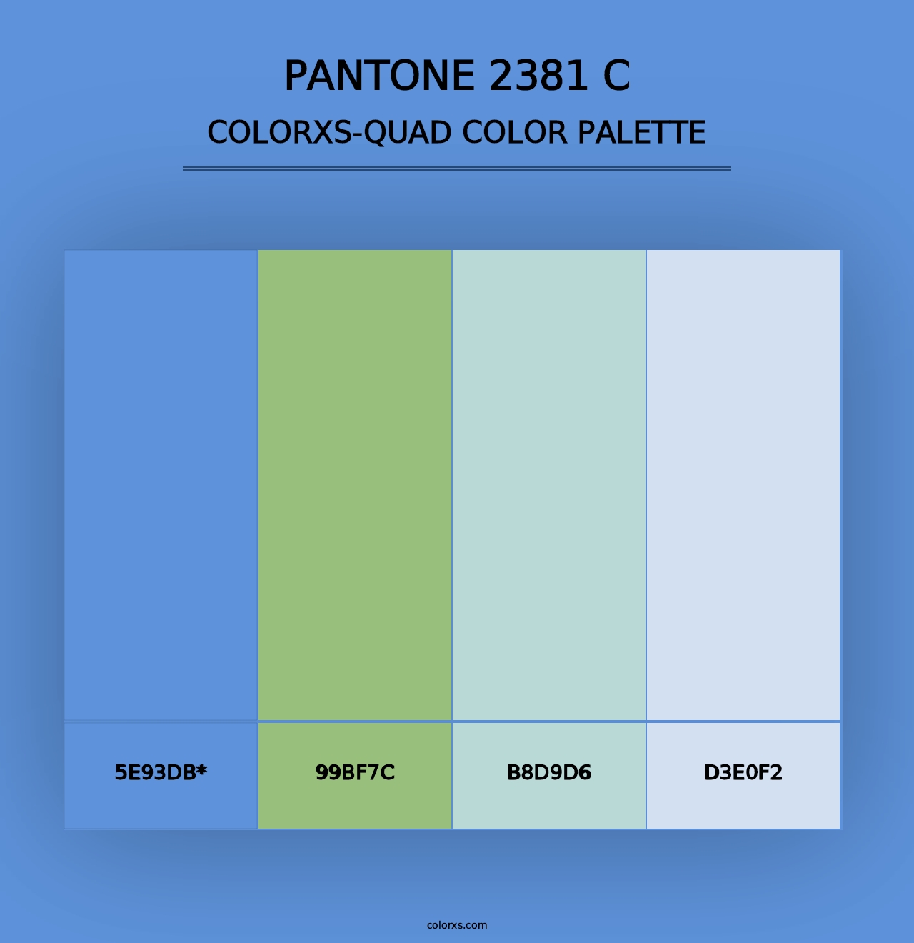 PANTONE 2381 C - Colorxs Quad Palette