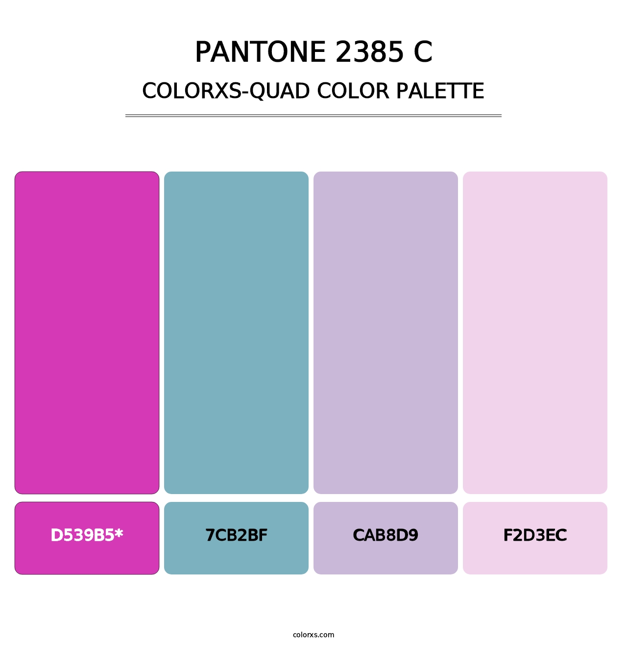 PANTONE 2385 C - Colorxs Quad Palette