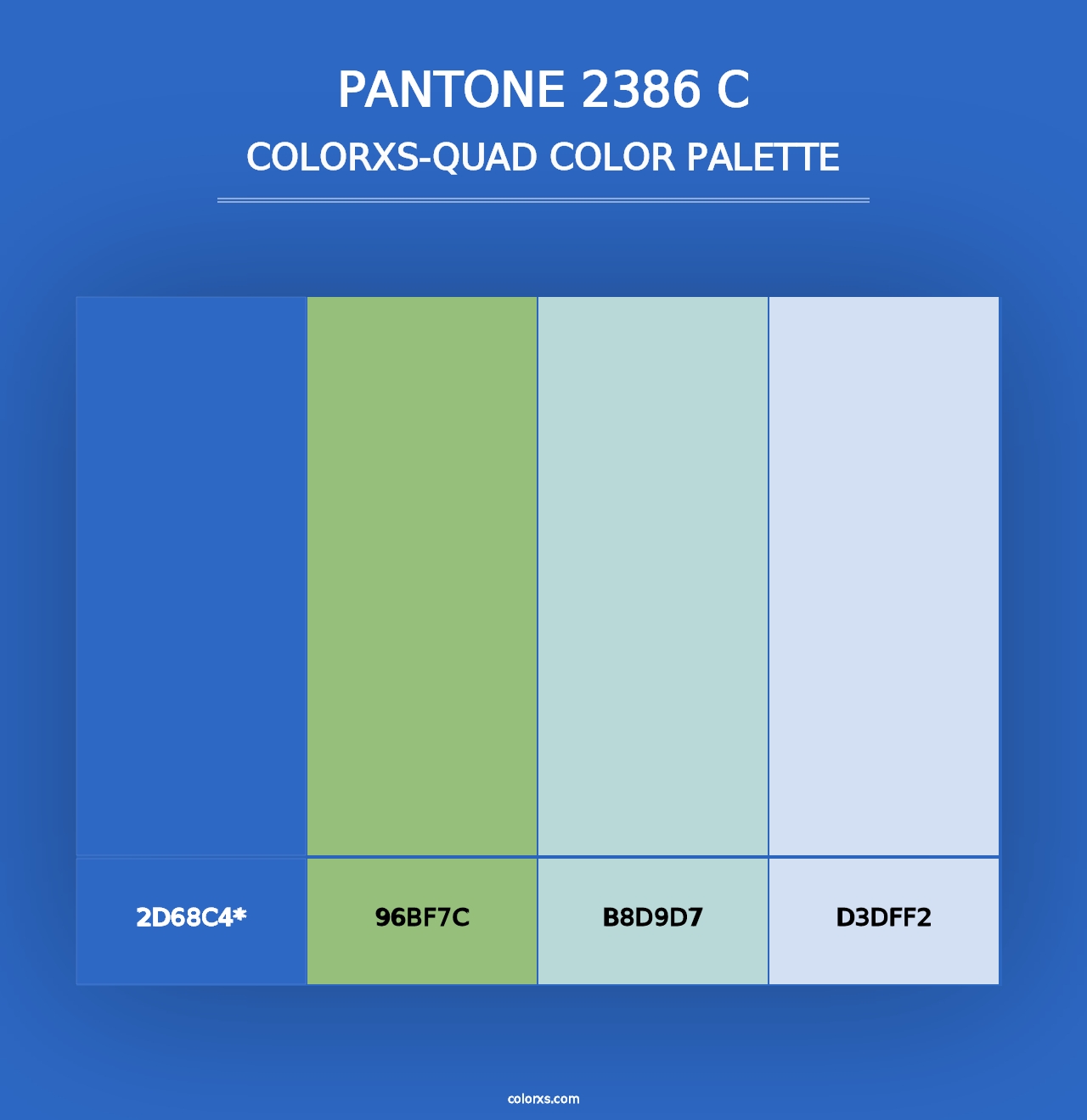 PANTONE 2386 C - Colorxs Quad Palette