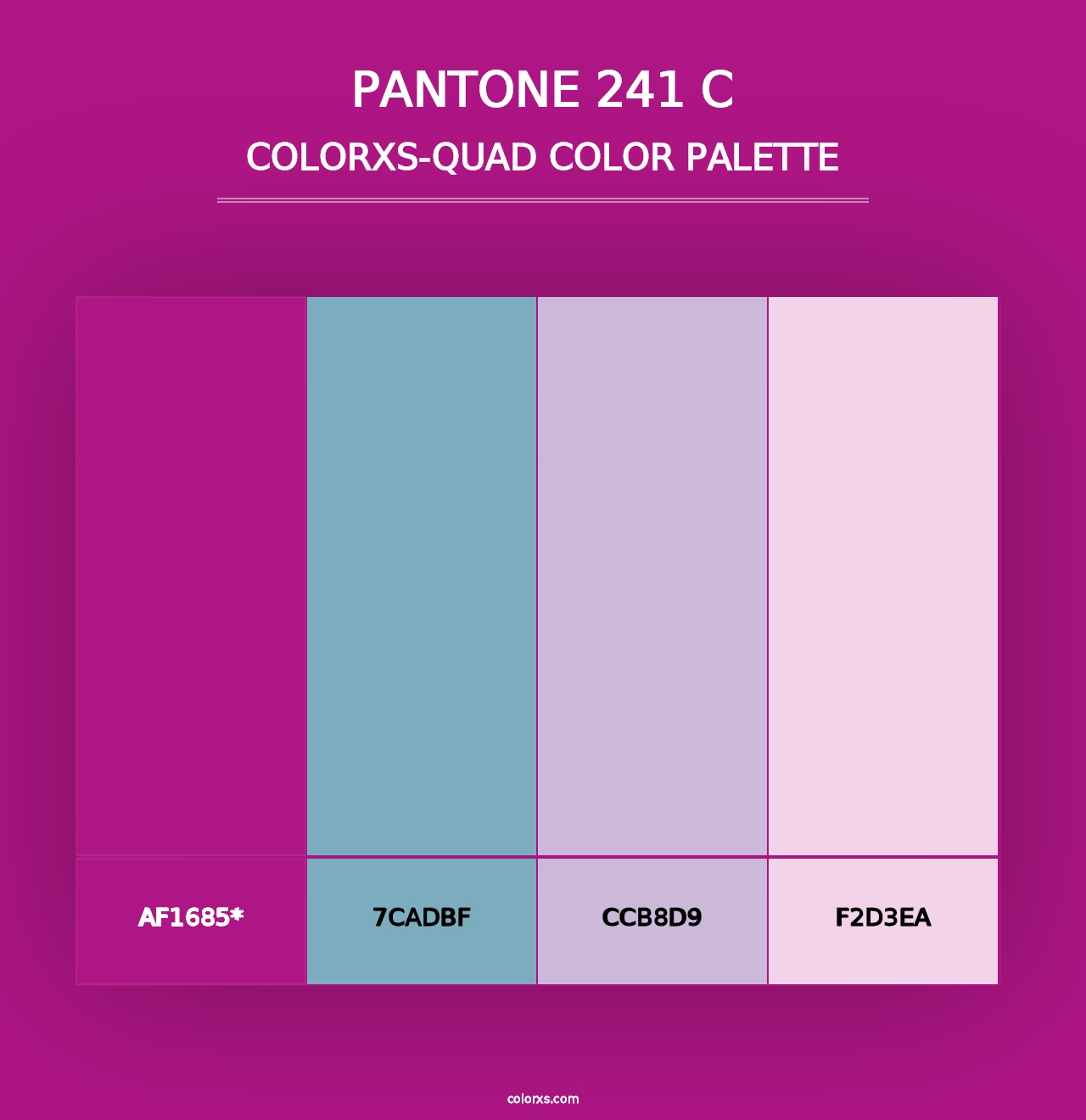 PANTONE 241 C - Colorxs Quad Palette