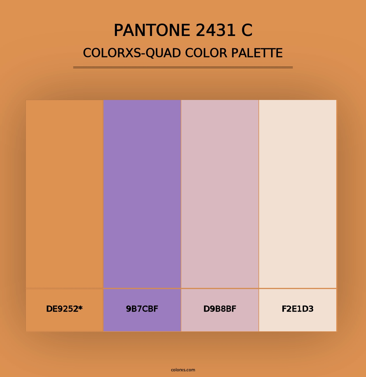 PANTONE 2431 C - Colorxs Quad Palette