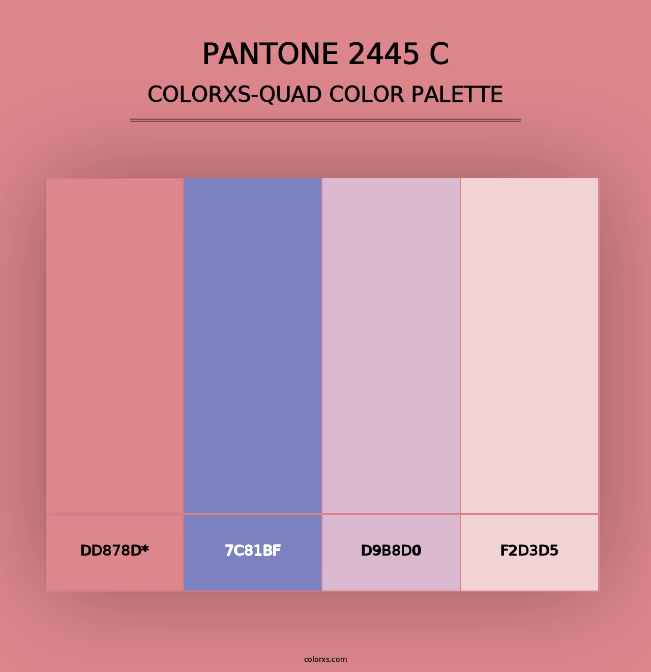 PANTONE 2445 C - Colorxs Quad Palette