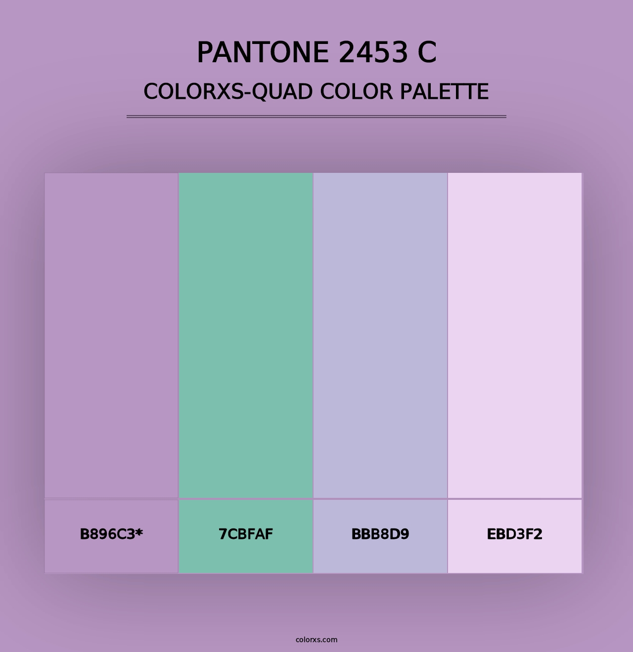 PANTONE 2453 C - Colorxs Quad Palette