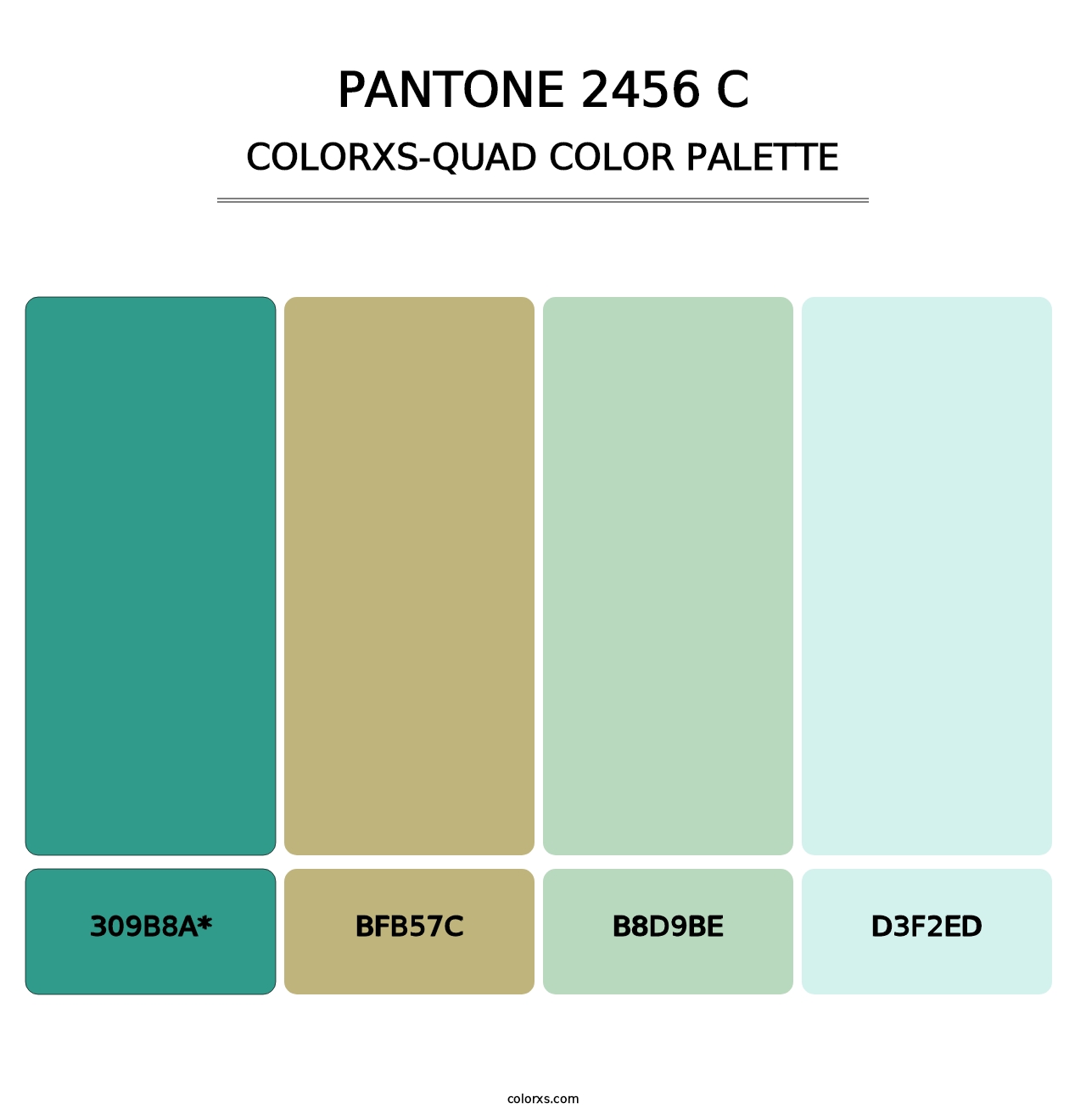 PANTONE 2456 C - Colorxs Quad Palette