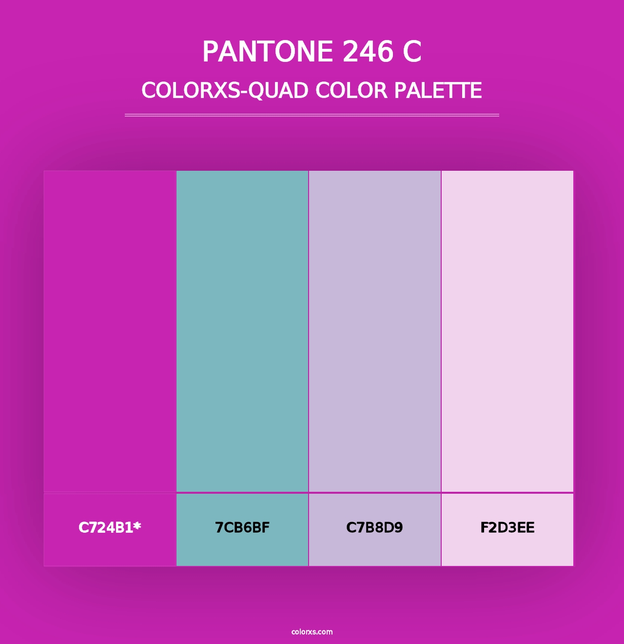 PANTONE 246 C - Colorxs Quad Palette