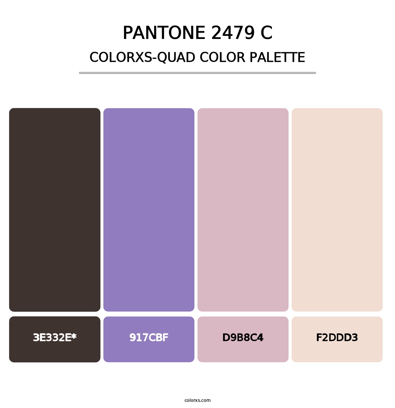 PANTONE 2479 C - Colorxs Quad Palette