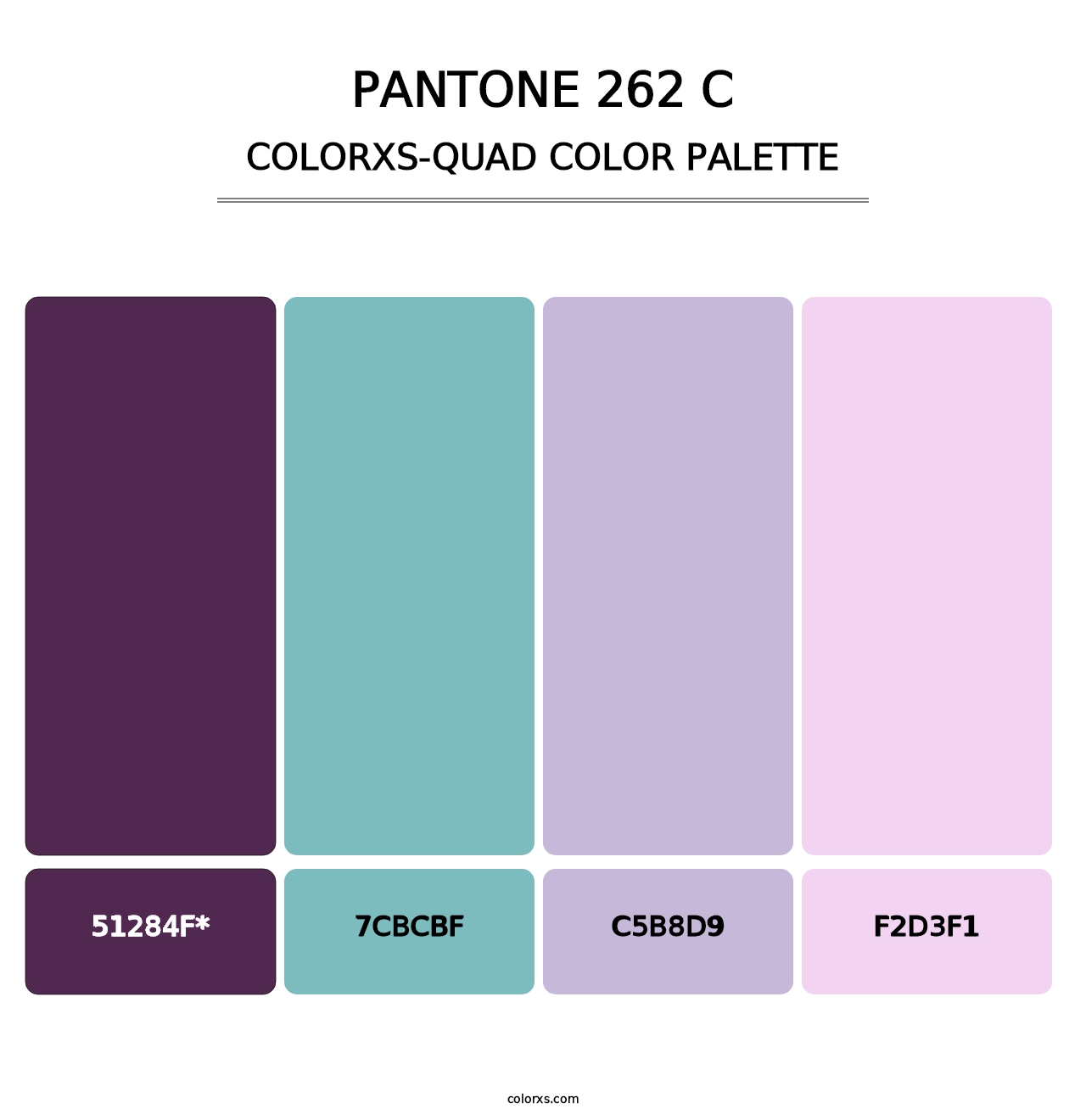 PANTONE 262 C - Colorxs Quad Palette