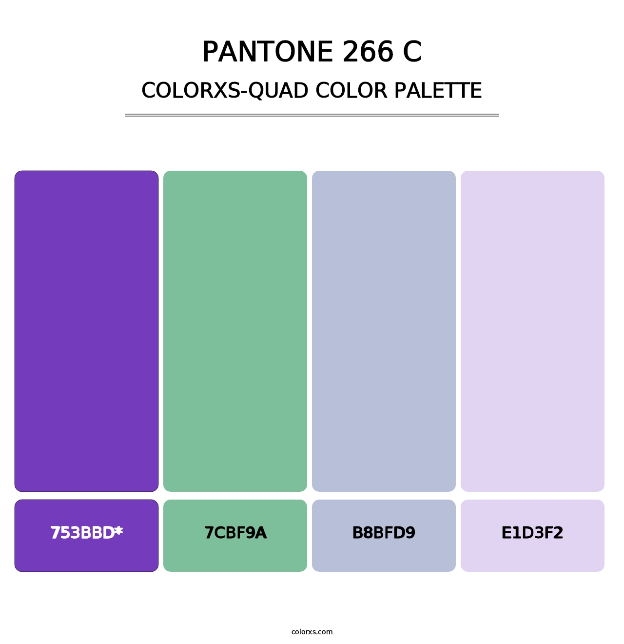 PANTONE 266 C - Colorxs Quad Palette