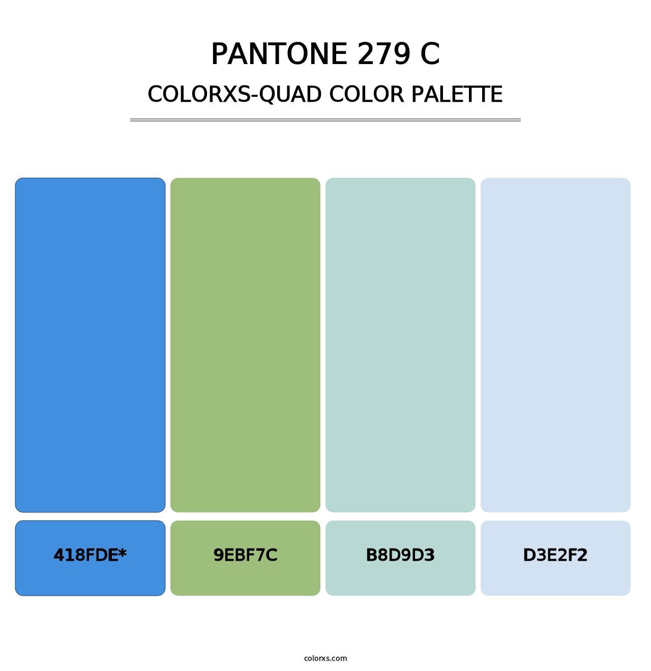 PANTONE 279 C - Colorxs Quad Palette