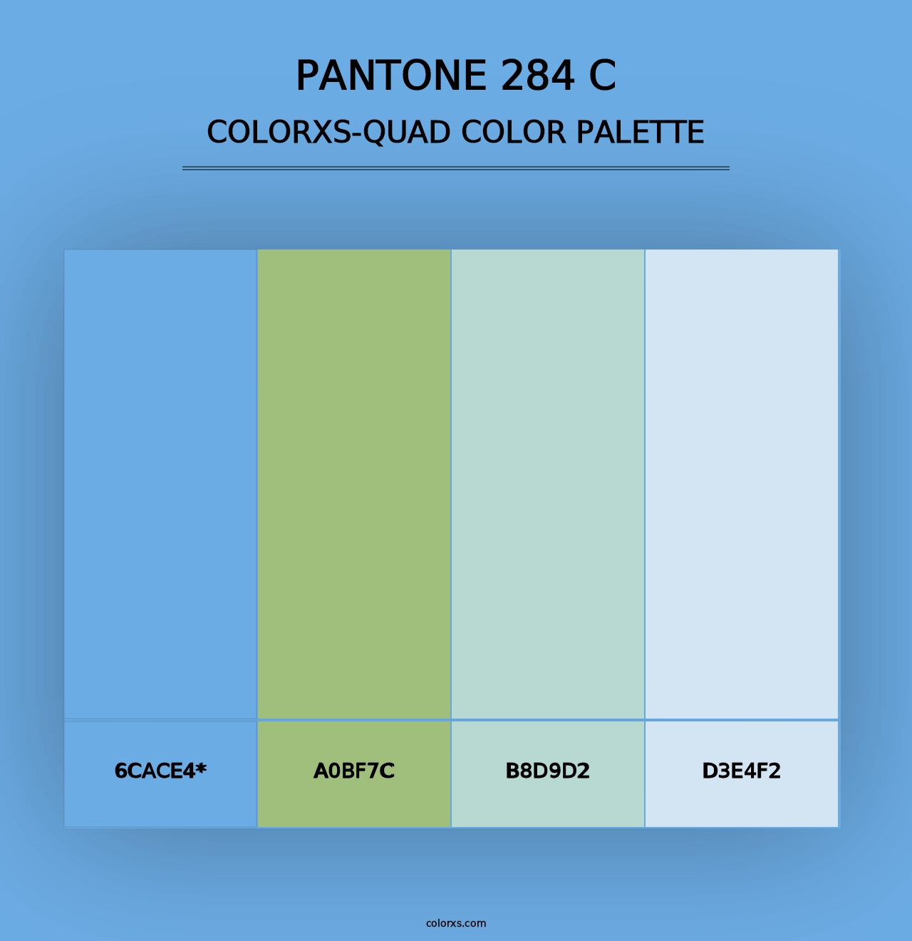 PANTONE 284 C - Colorxs Quad Palette