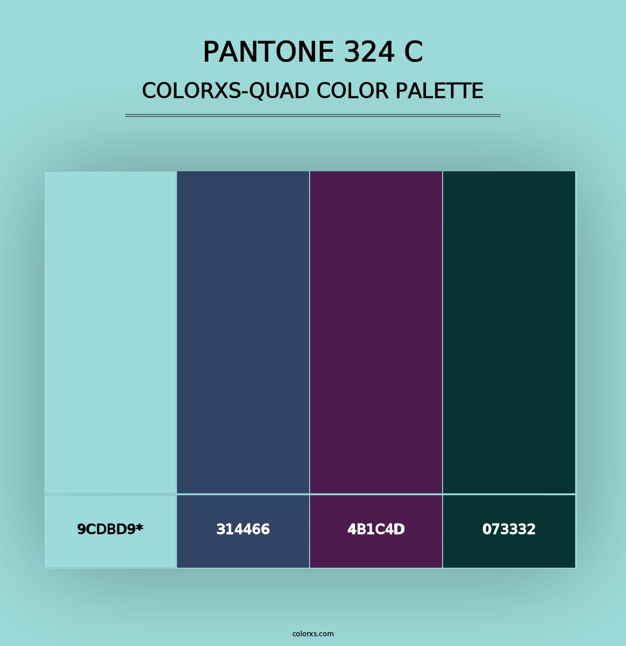 PANTONE 324 C - Colorxs Quad Palette