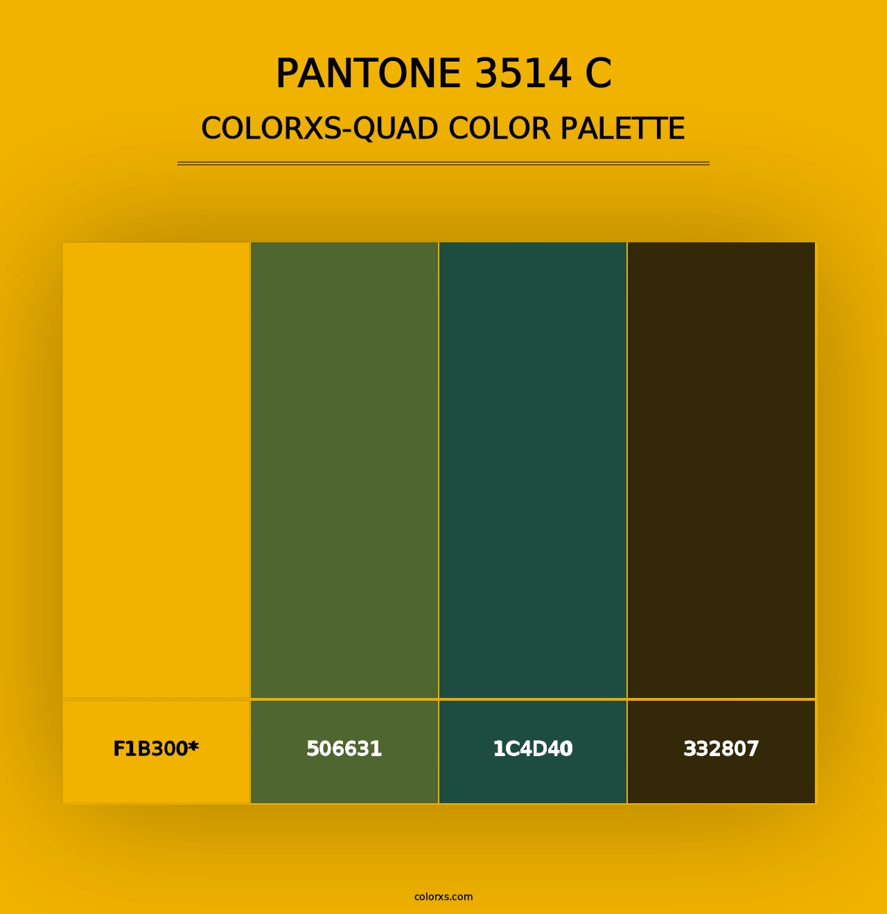 PANTONE 3514 C - Colorxs Quad Palette