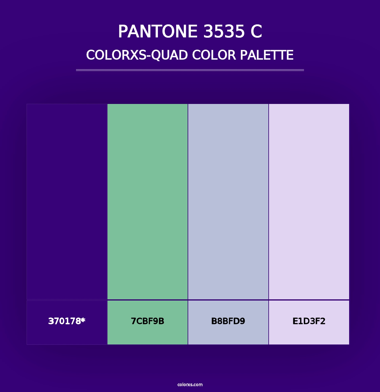 PANTONE 3535 C - Colorxs Quad Palette