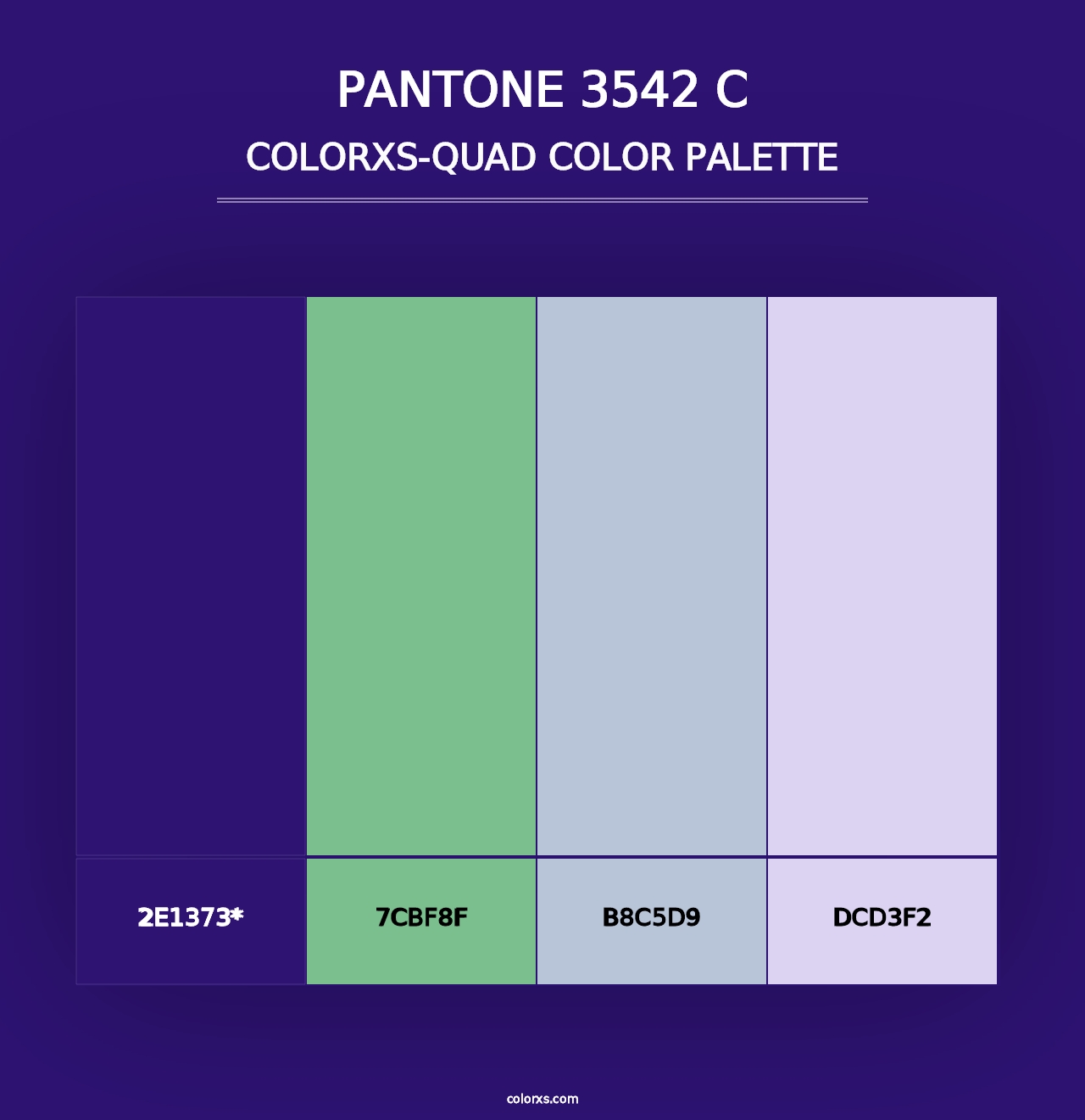 PANTONE 3542 C - Colorxs Quad Palette