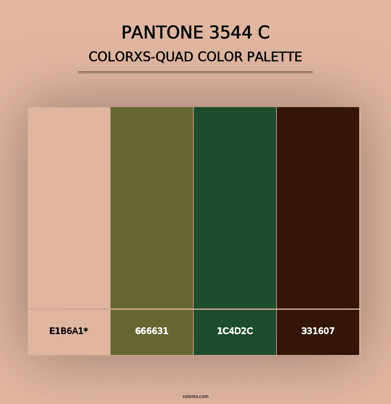 PANTONE 3544 C - Colorxs Quad Palette