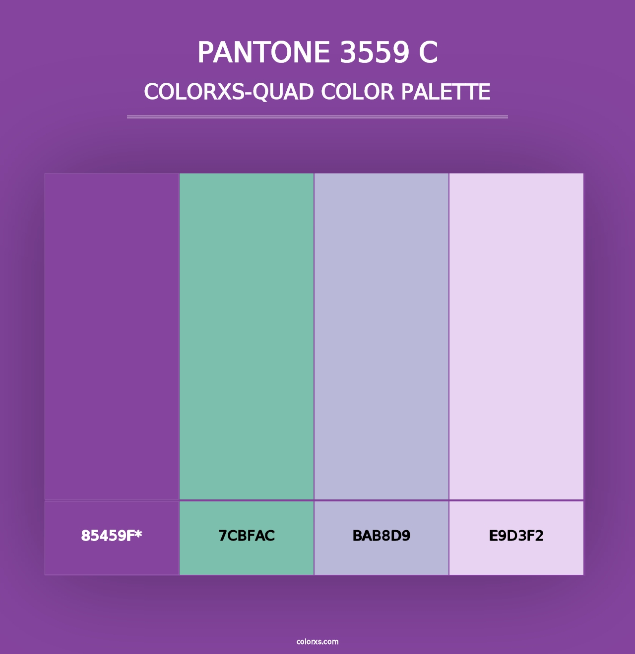 PANTONE 3559 C - Colorxs Quad Palette