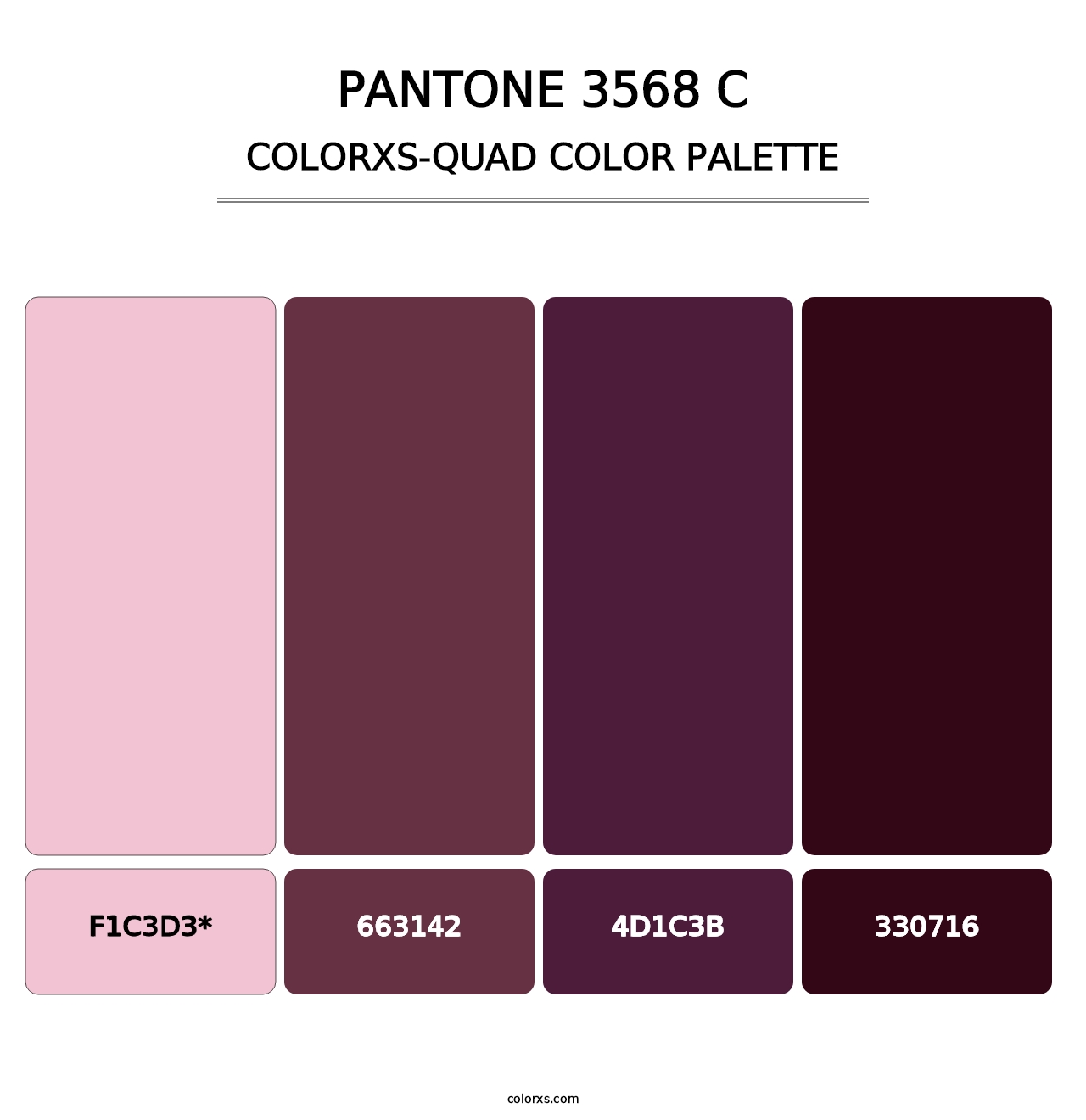 PANTONE 3568 C - Colorxs Quad Palette