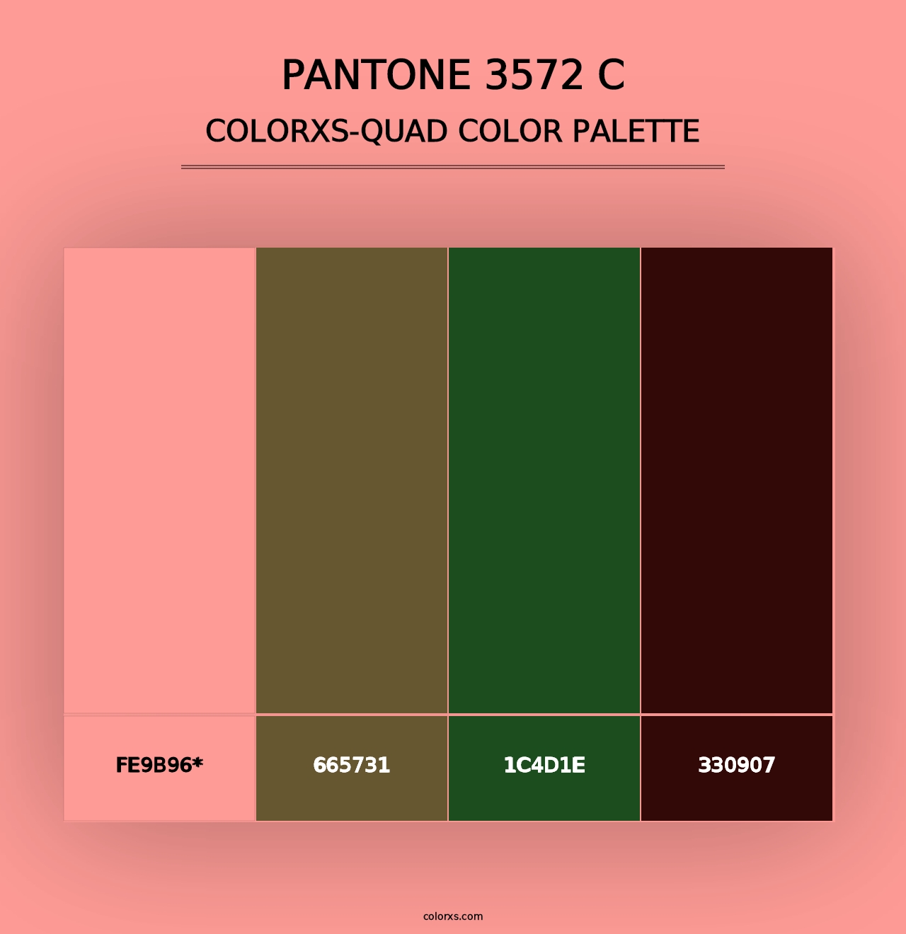 PANTONE 3572 C - Colorxs Quad Palette