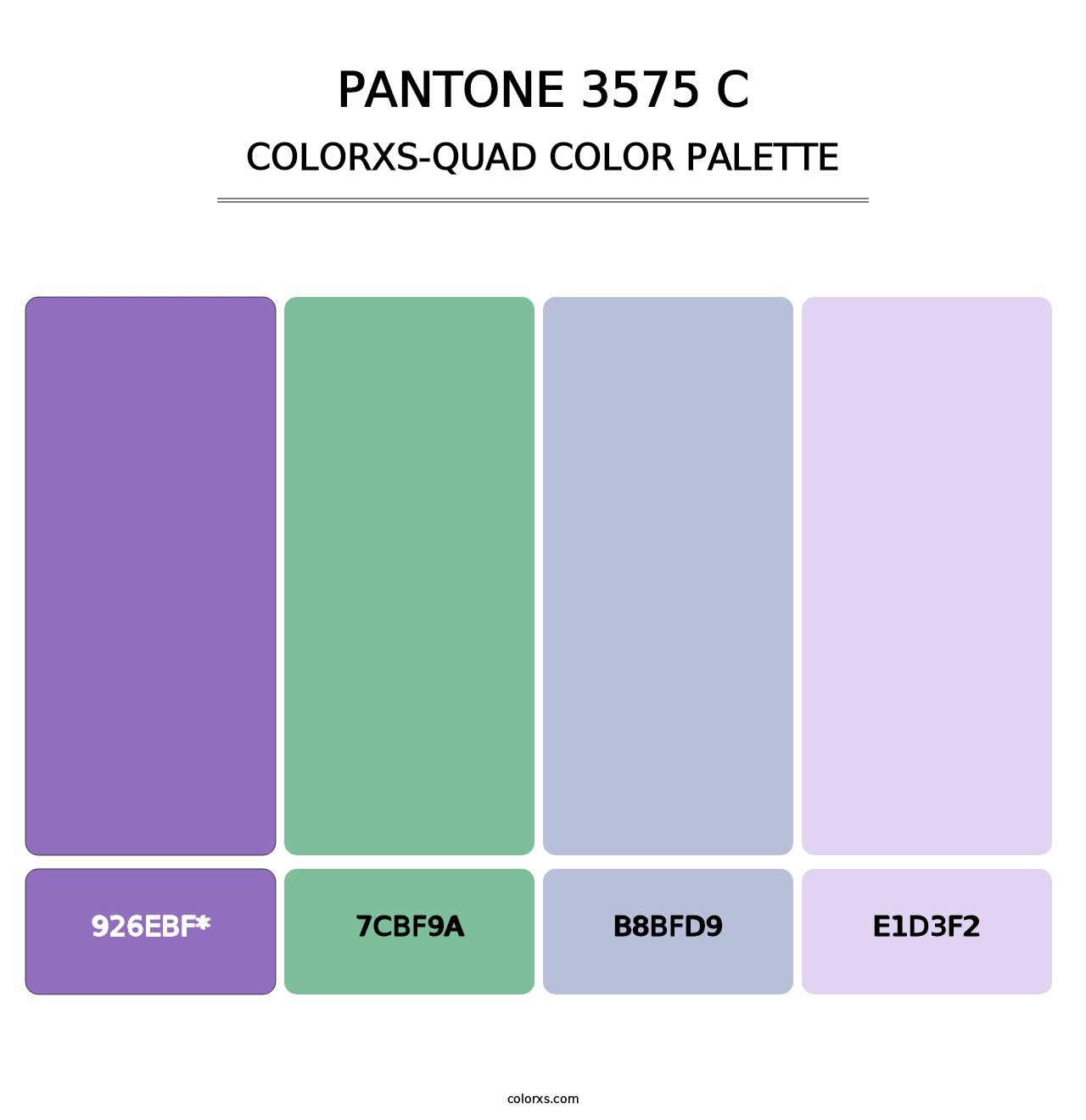 PANTONE 3575 C - Colorxs Quad Palette