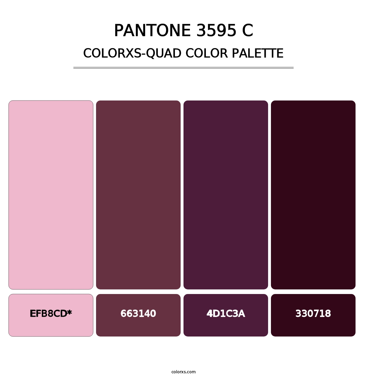 PANTONE 3595 C - Colorxs Quad Palette