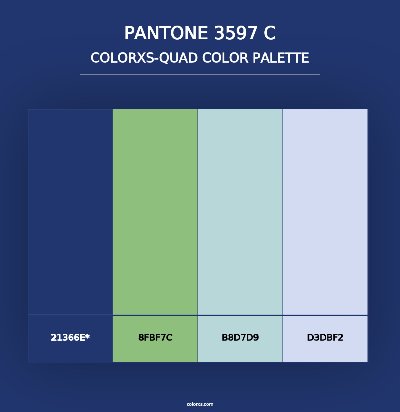 PANTONE 3597 C - Colorxs Quad Palette