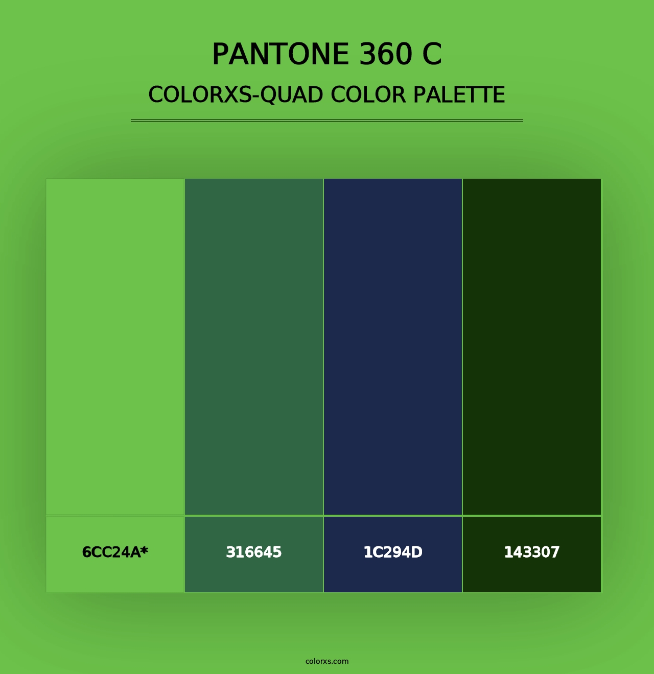 PANTONE 360 C - Colorxs Quad Palette