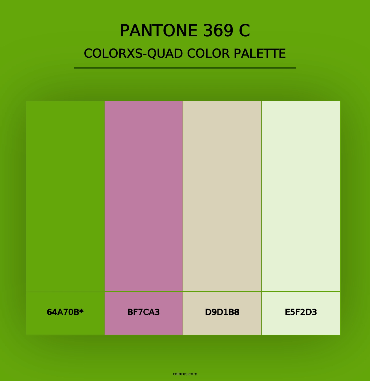 PANTONE 369 C - Colorxs Quad Palette