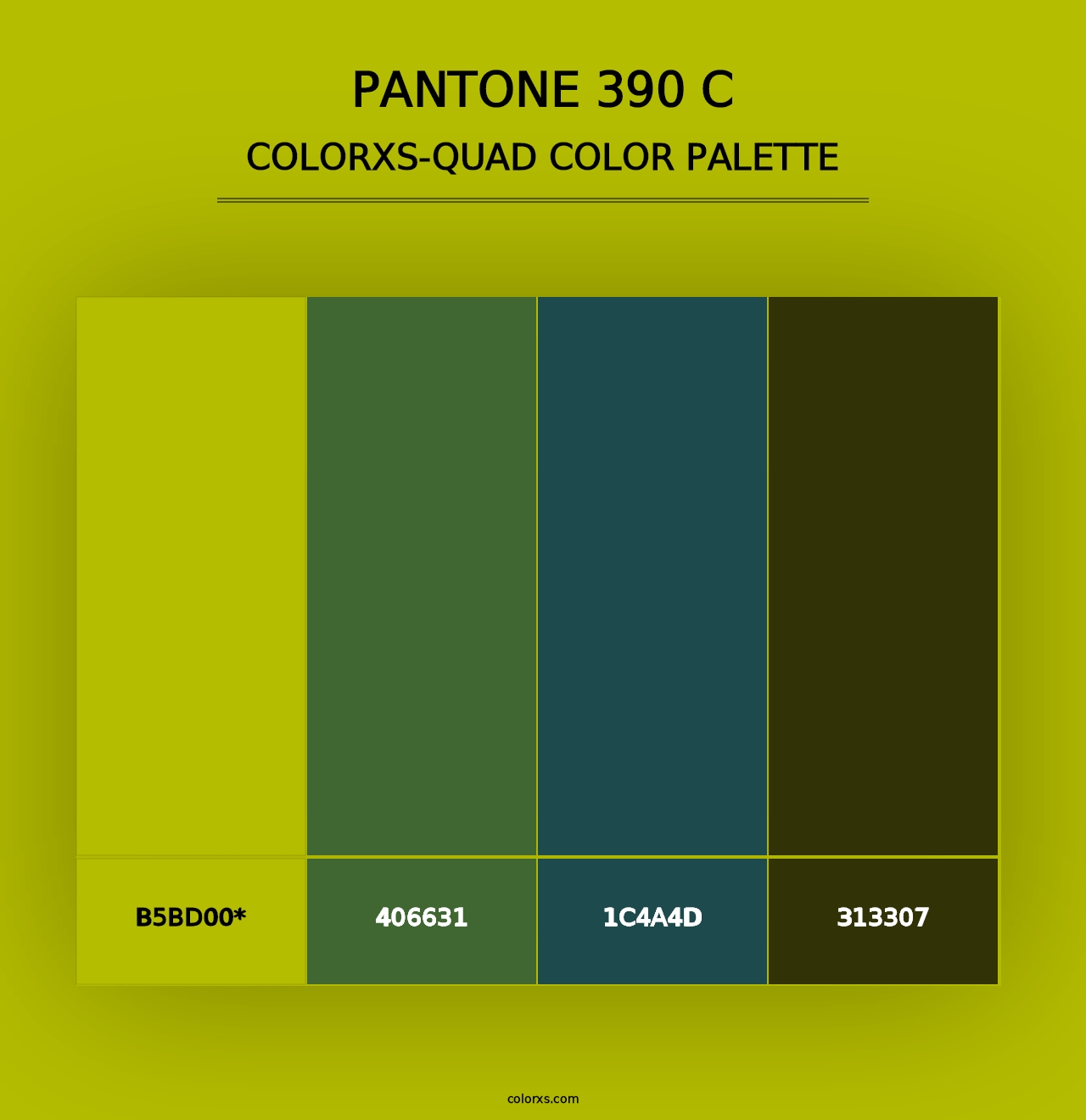 PANTONE 390 C - Colorxs Quad Palette