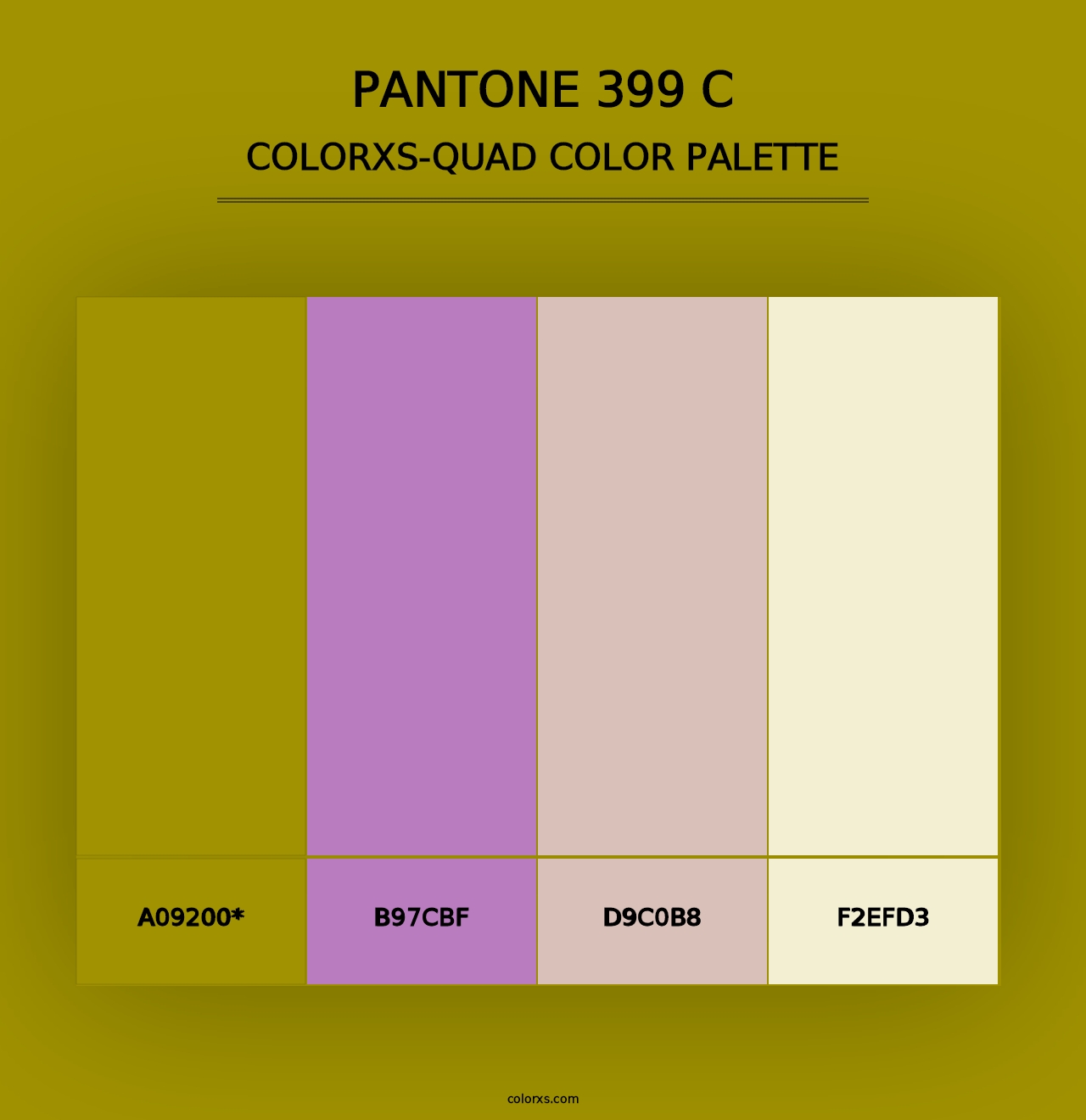 PANTONE 399 C - Colorxs Quad Palette