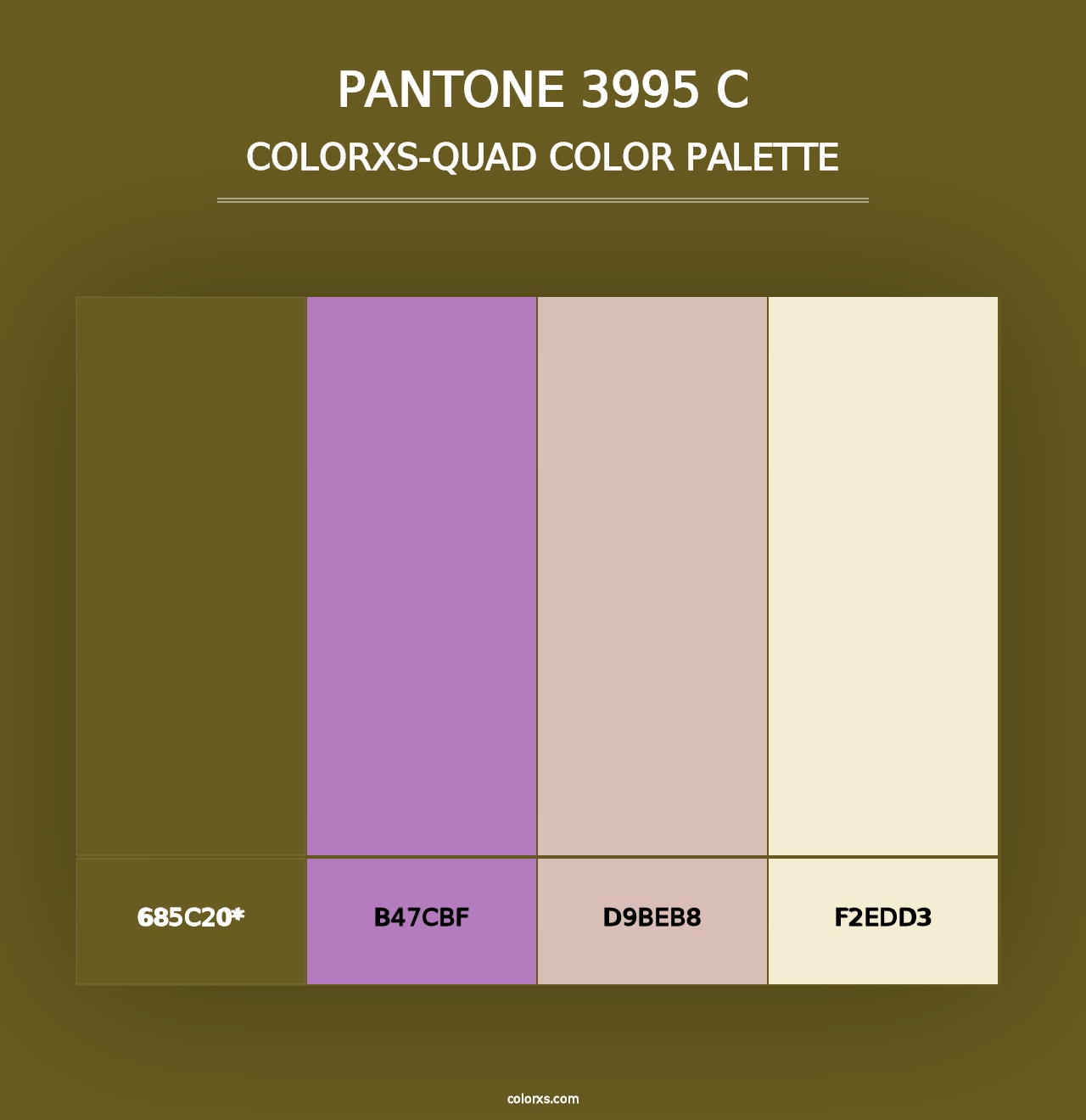 PANTONE 3995 C - Colorxs Quad Palette