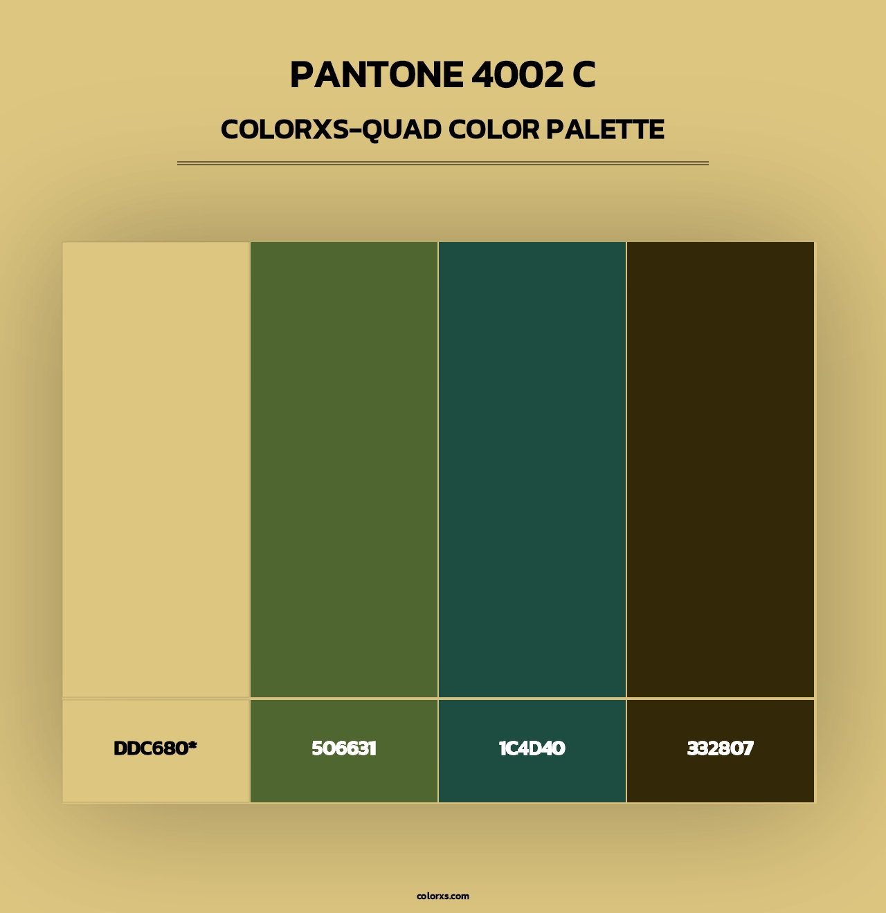 PANTONE 4002 C - Colorxs Quad Palette