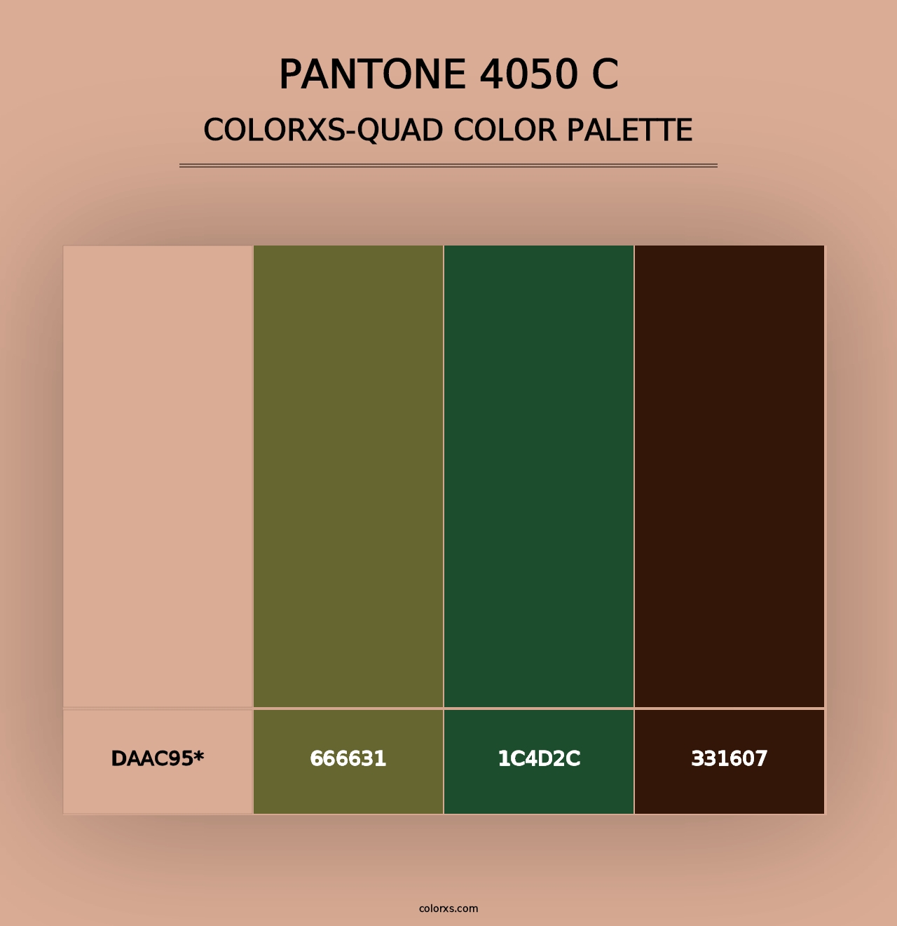 PANTONE 4050 C - Colorxs Quad Palette