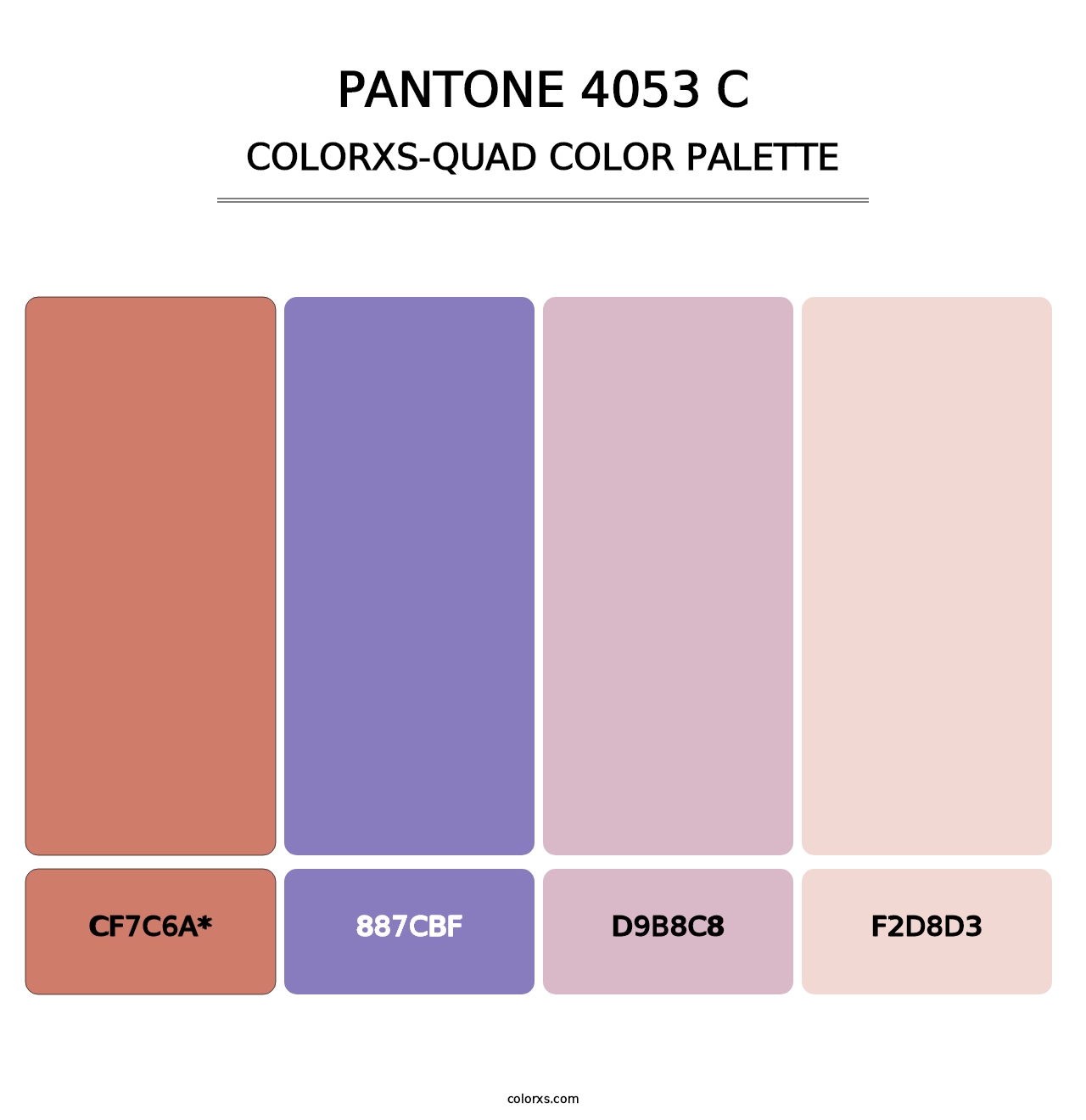 PANTONE 4053 C - Colorxs Quad Palette