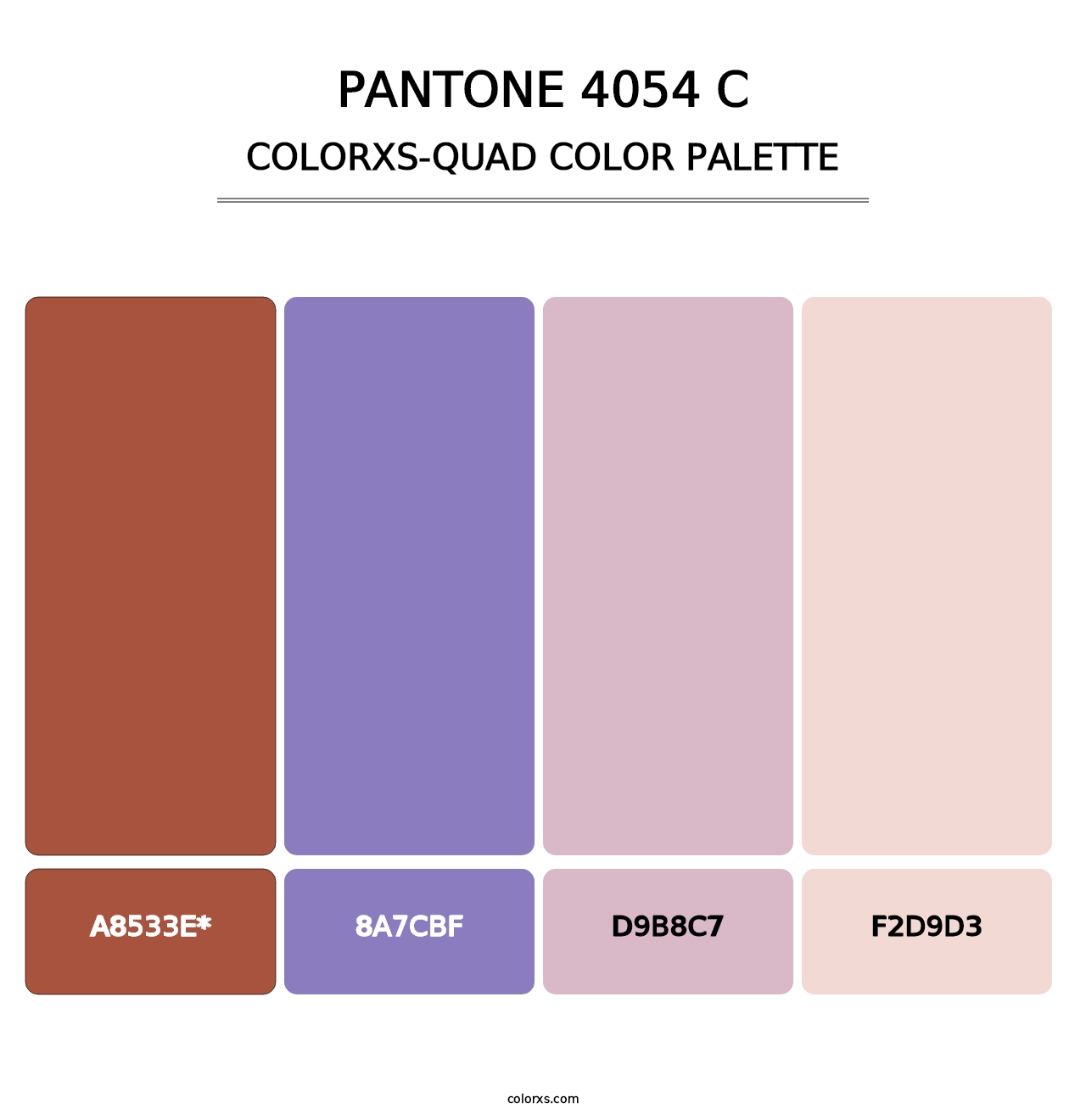 PANTONE 4054 C - Colorxs Quad Palette