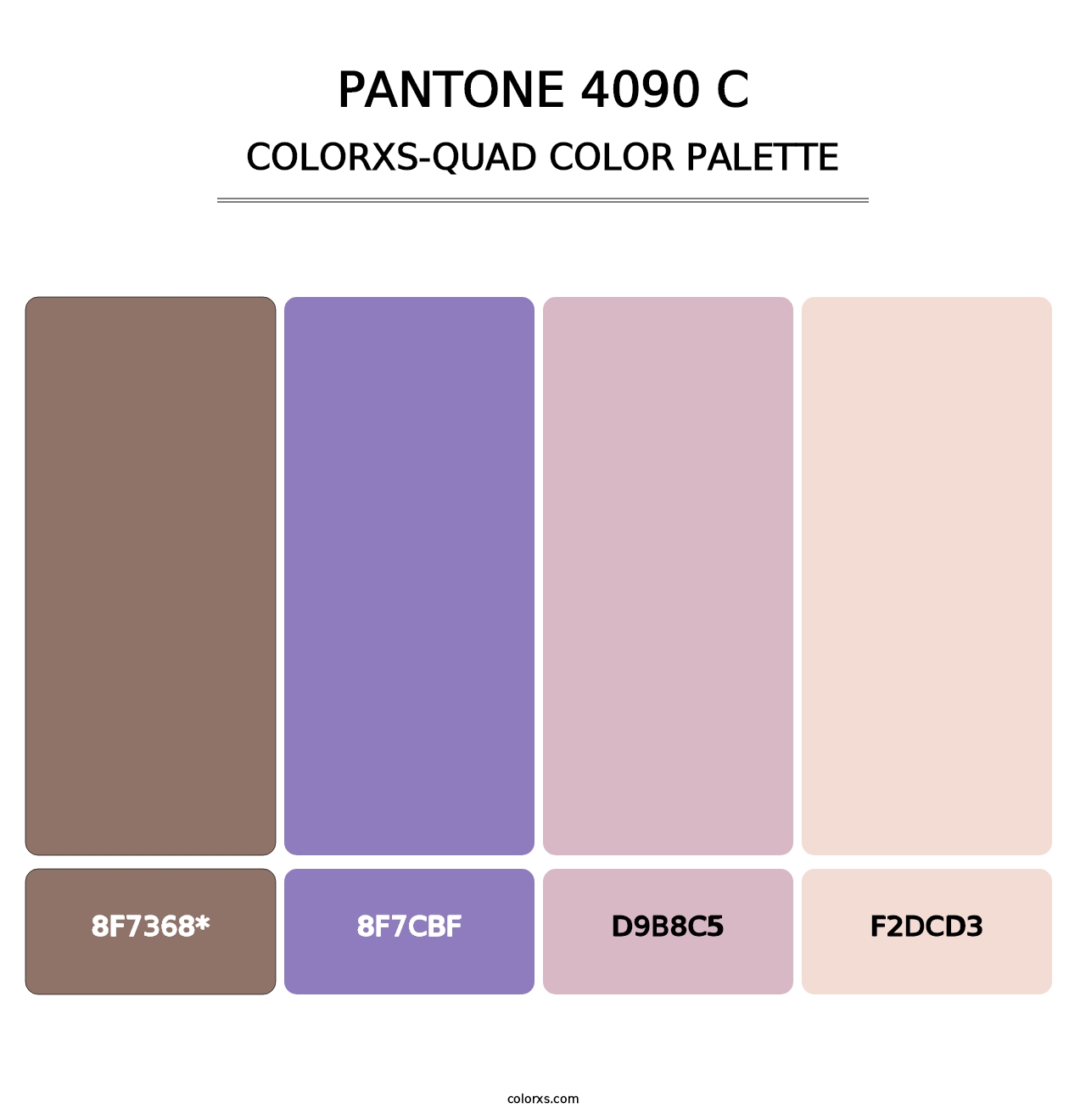 PANTONE 4090 C - Colorxs Quad Palette