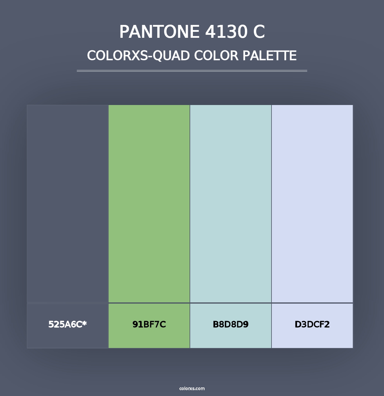 PANTONE 4130 C - Colorxs Quad Palette