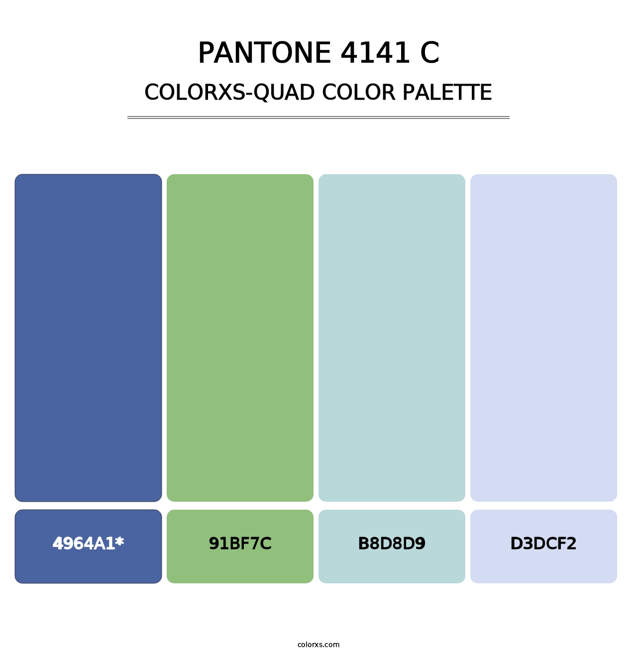 PANTONE 4141 C - Colorxs Quad Palette