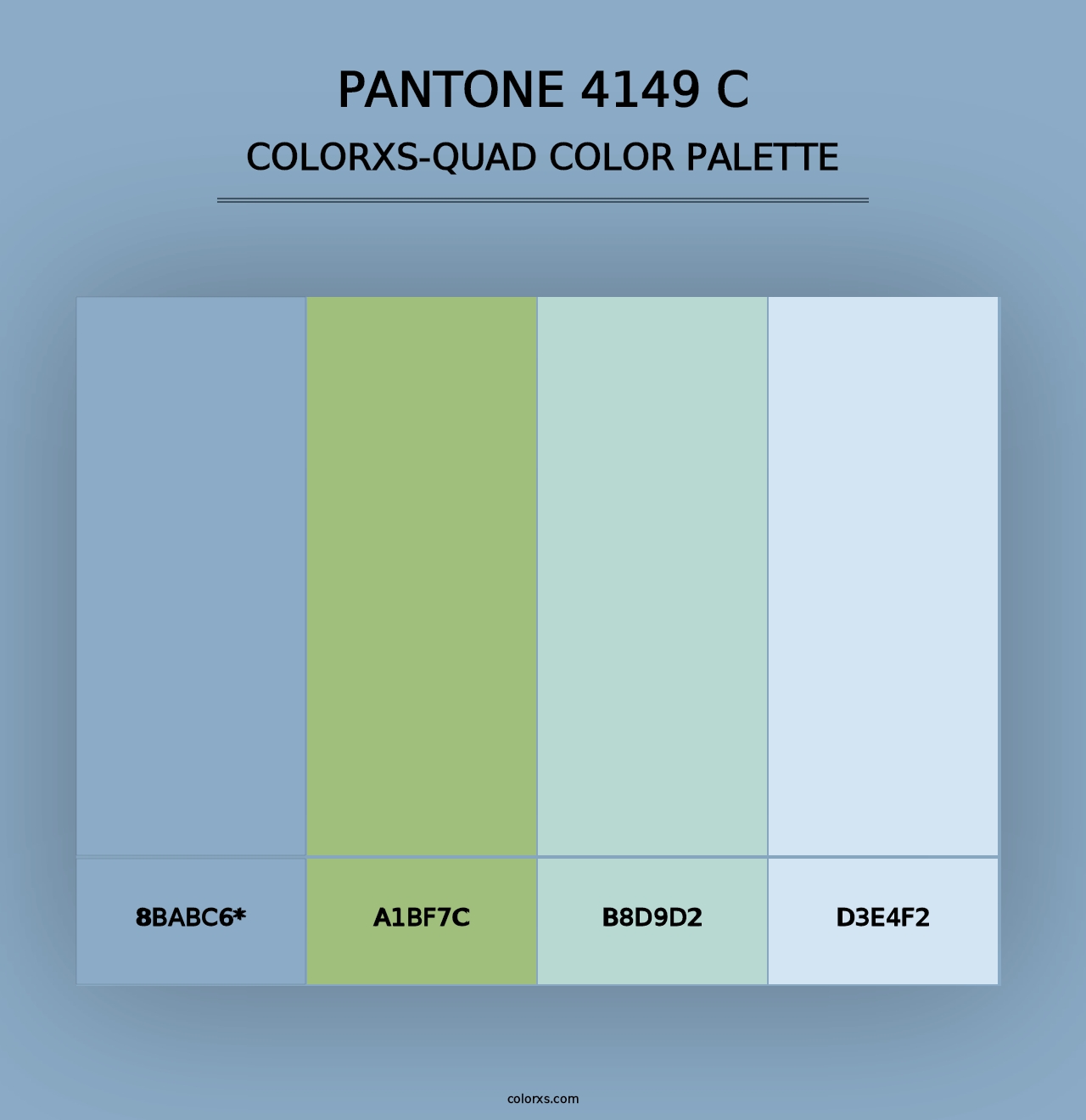 PANTONE 4149 C - Colorxs Quad Palette