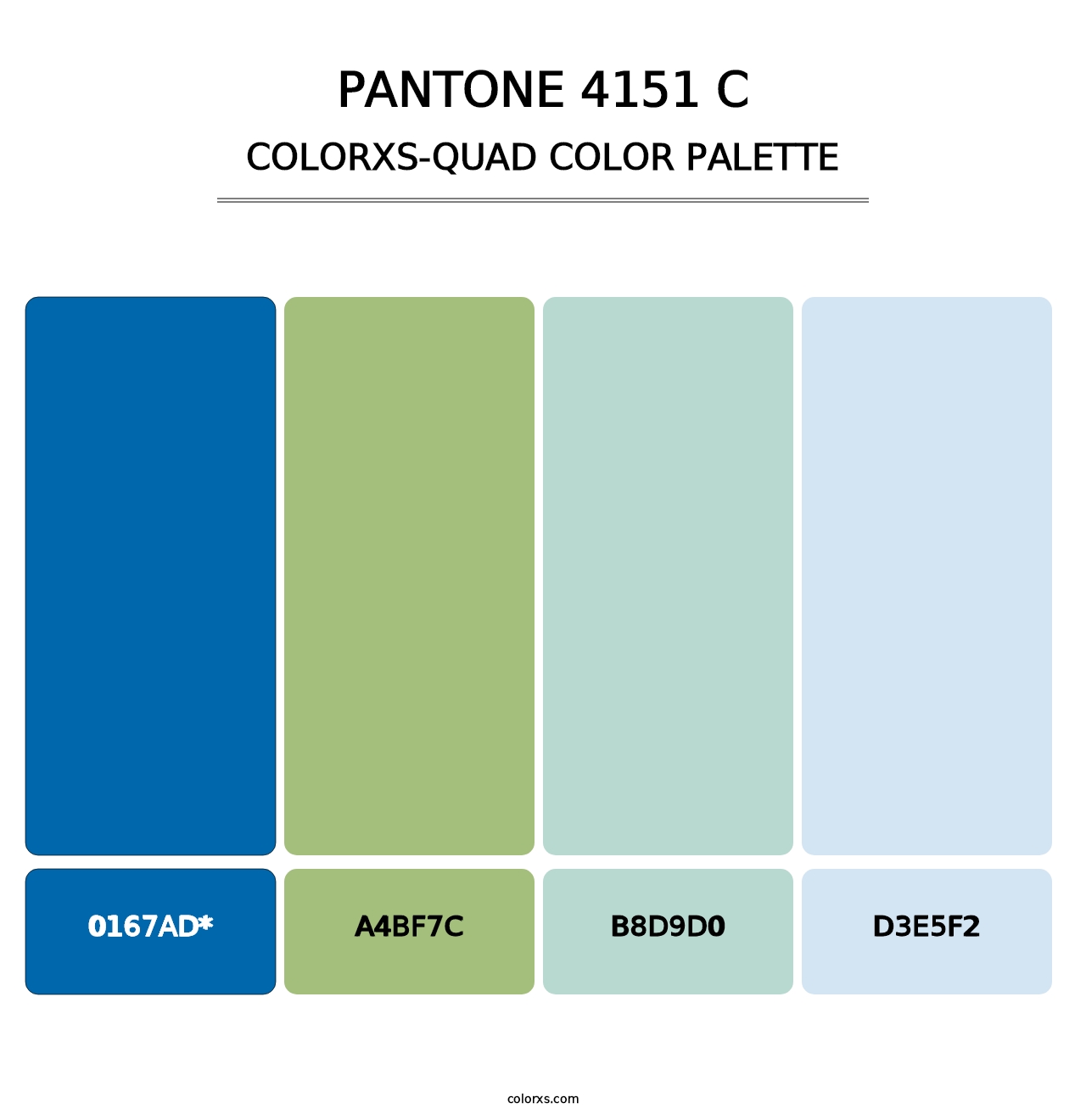 PANTONE 4151 C - Colorxs Quad Palette