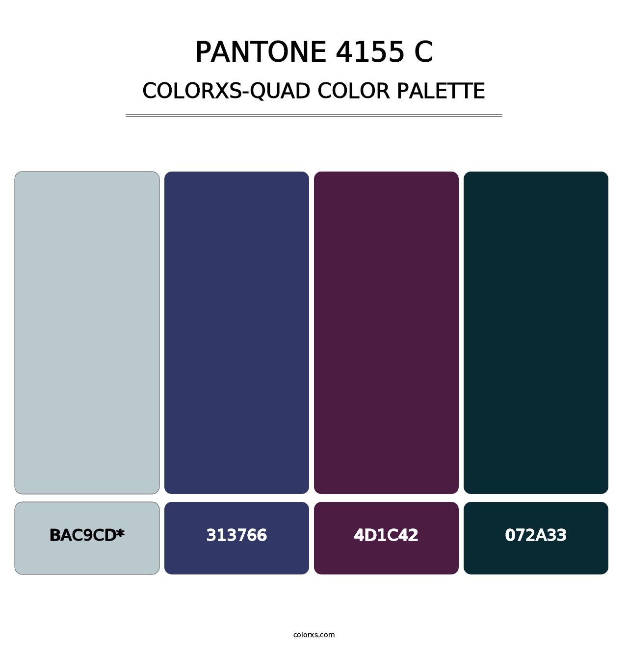 PANTONE 4155 C - Colorxs Quad Palette