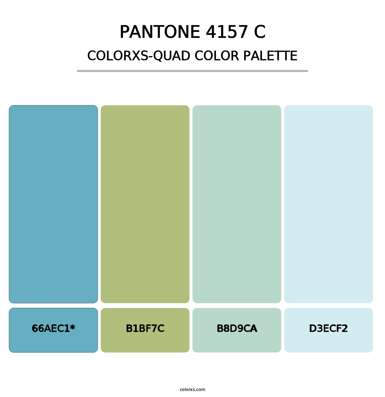 PANTONE 4157 C - Colorxs Quad Palette